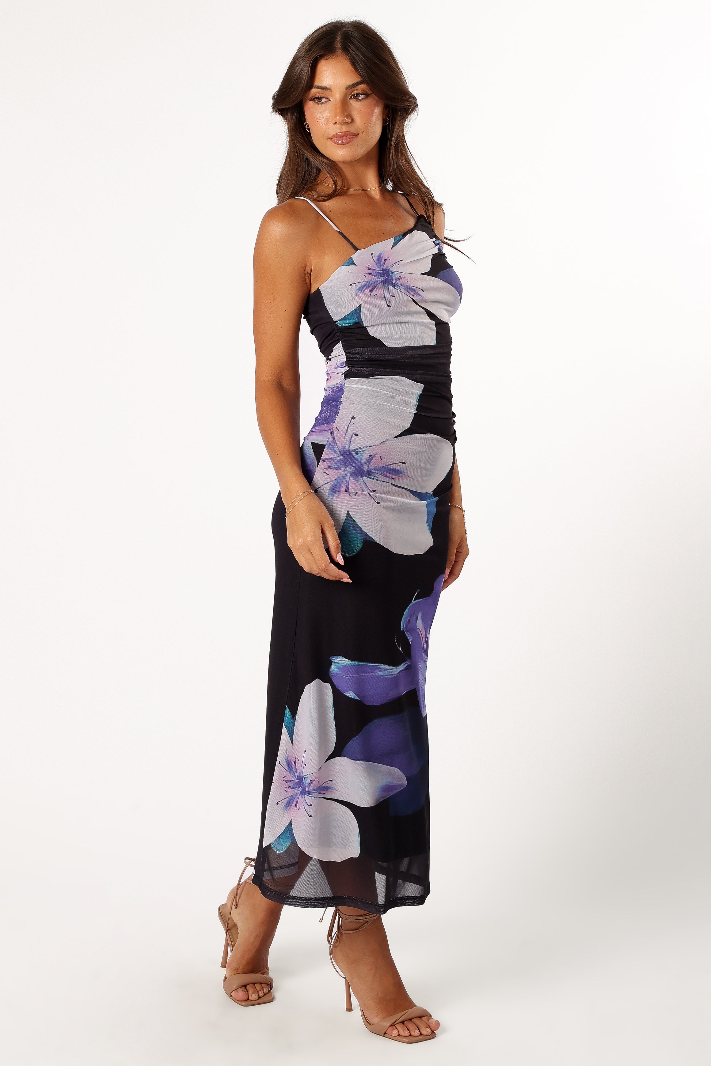 Jasmine Maxi Dress - Black Floral-Sunny Prom
