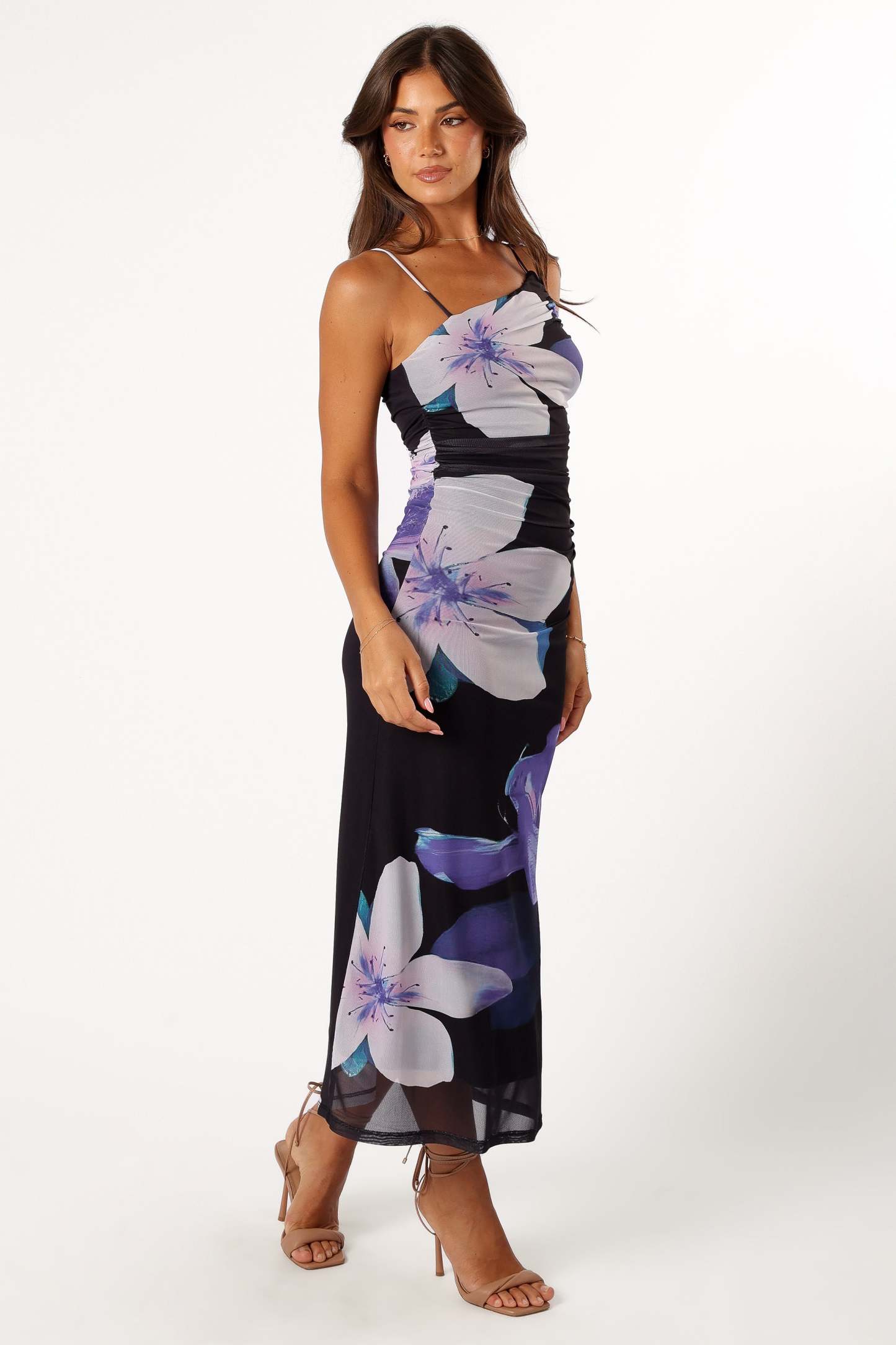 Jasmine Maxi Dress - Black Floral-Sunny Prom