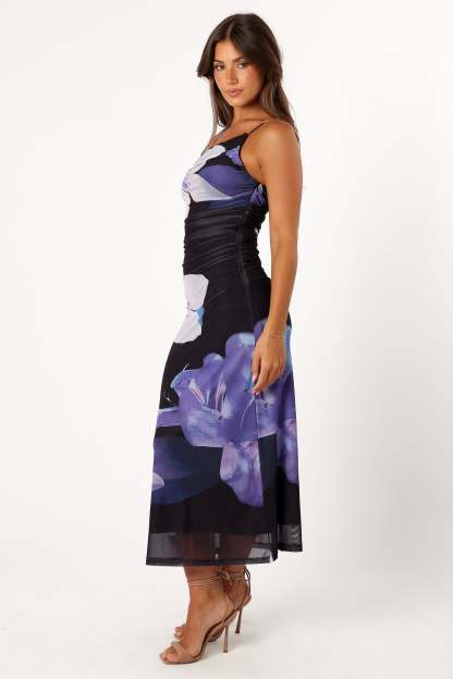 Jasmine Maxi Dress - Black Floral-Sunny Prom