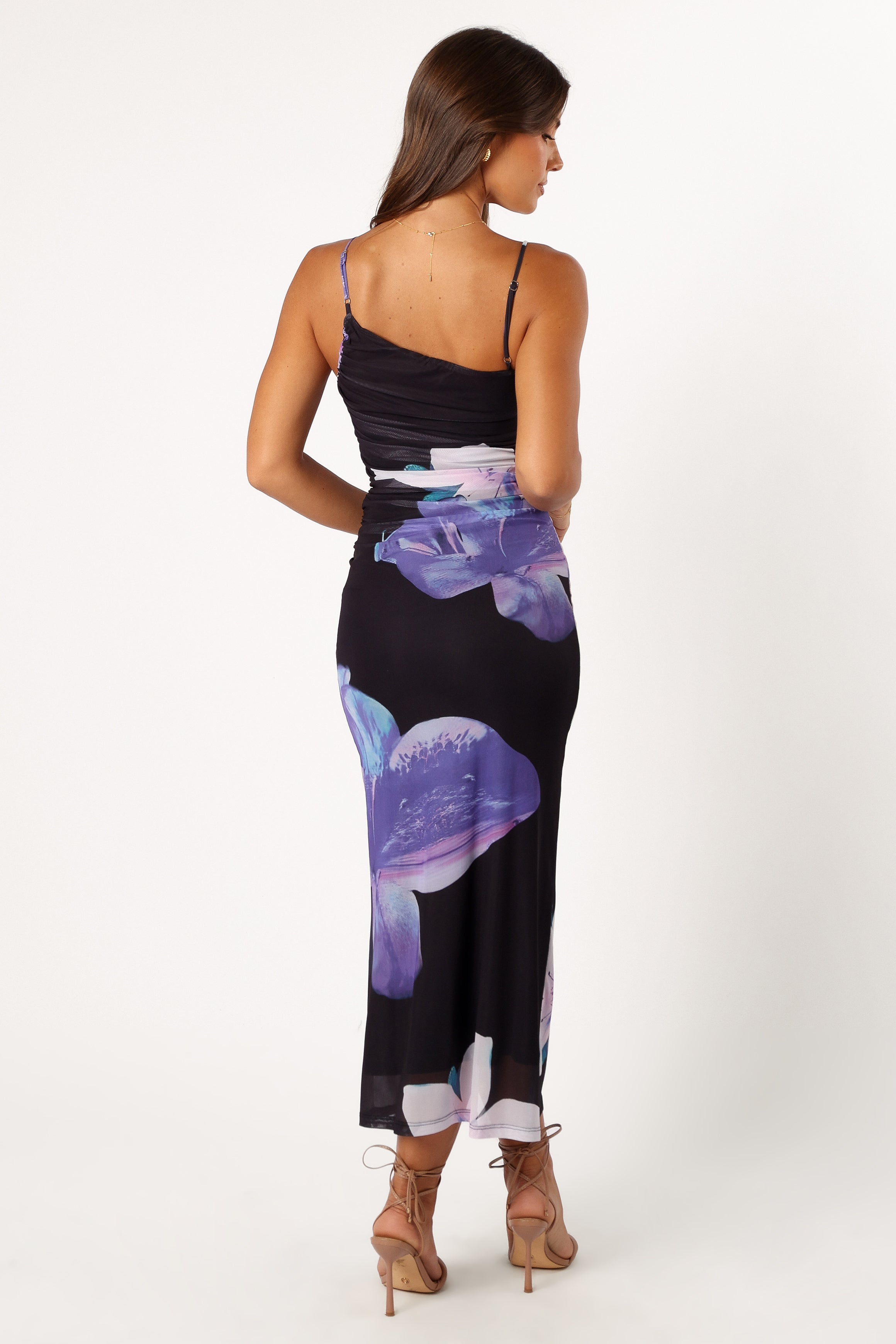 Jasmine Maxi Dress - Black Floral-Sunny Prom