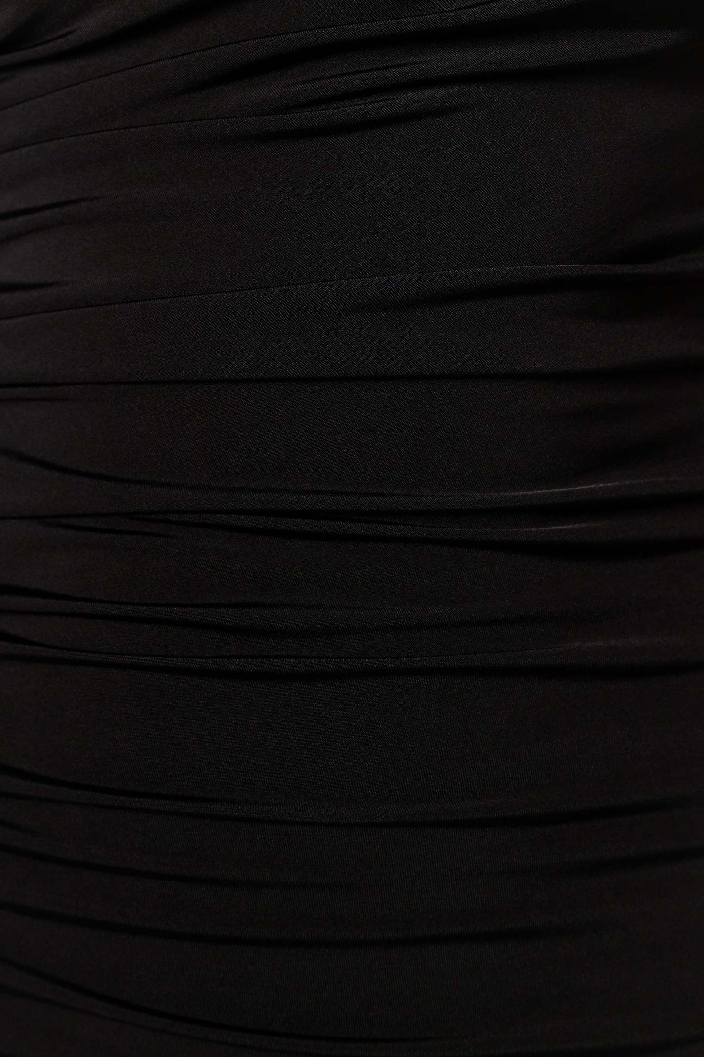 Javier One Shoulder Midi Dress - Black-Sunny Prom