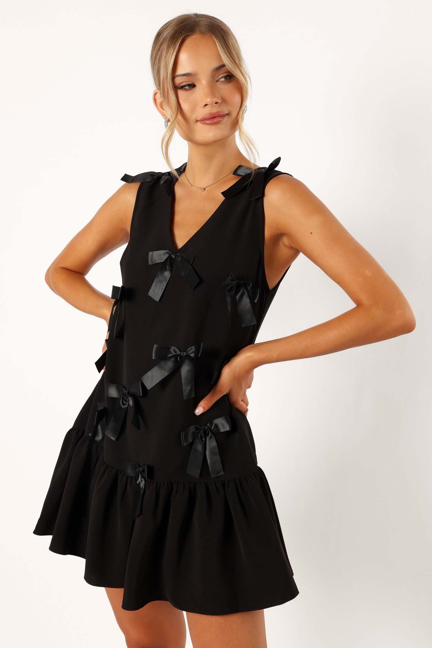 Juniper Mini Dress - Black-Sunny Prom