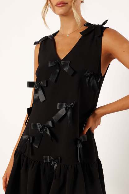 Juniper Mini Dress - Black-Sunny Prom