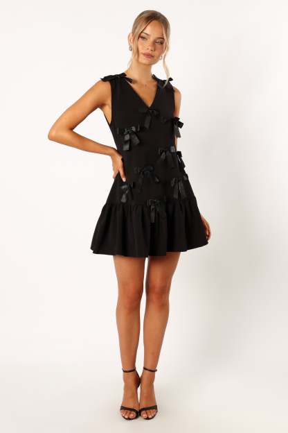 Juniper Mini Dress - Black-Sunny Prom