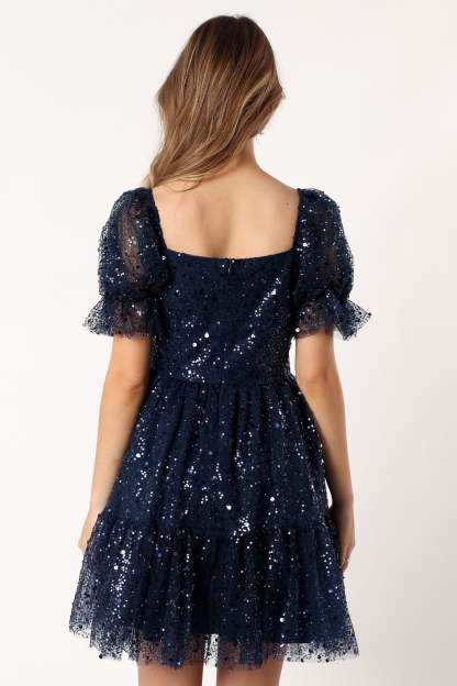 Karina Mini Dress - Navy-Sunny Prom