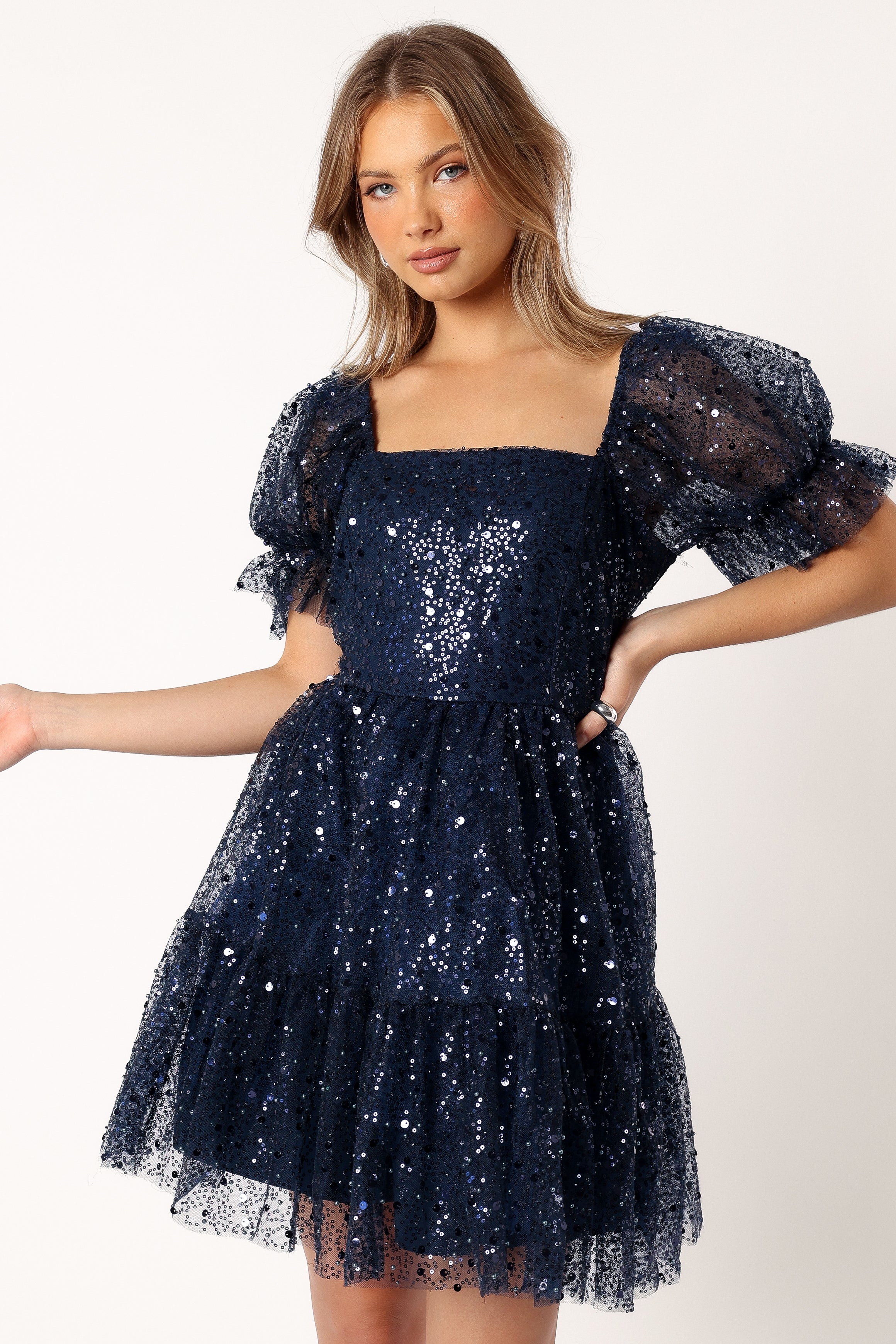Karina Mini Dress - Navy-Sunny Prom