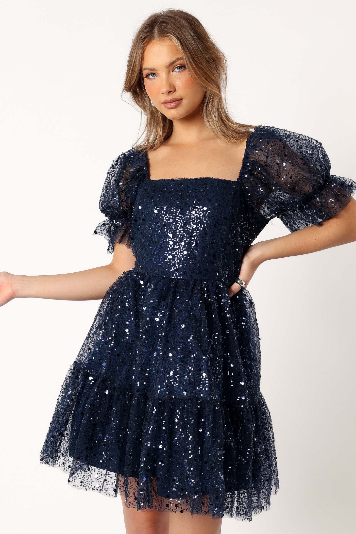 Karina Mini Dress - Navy-Sunny Prom