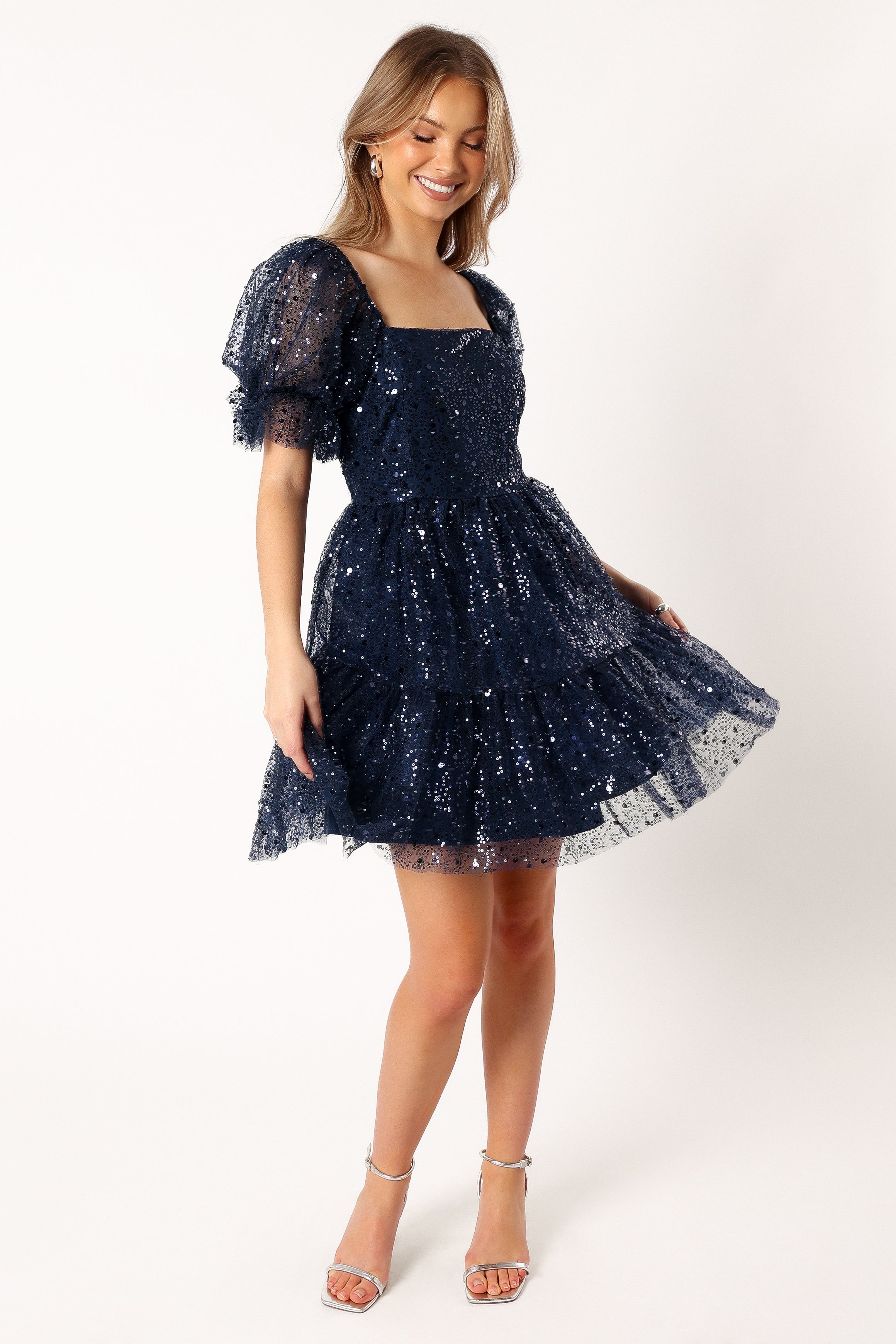 Karina Mini Dress - Navy-Sunny Prom