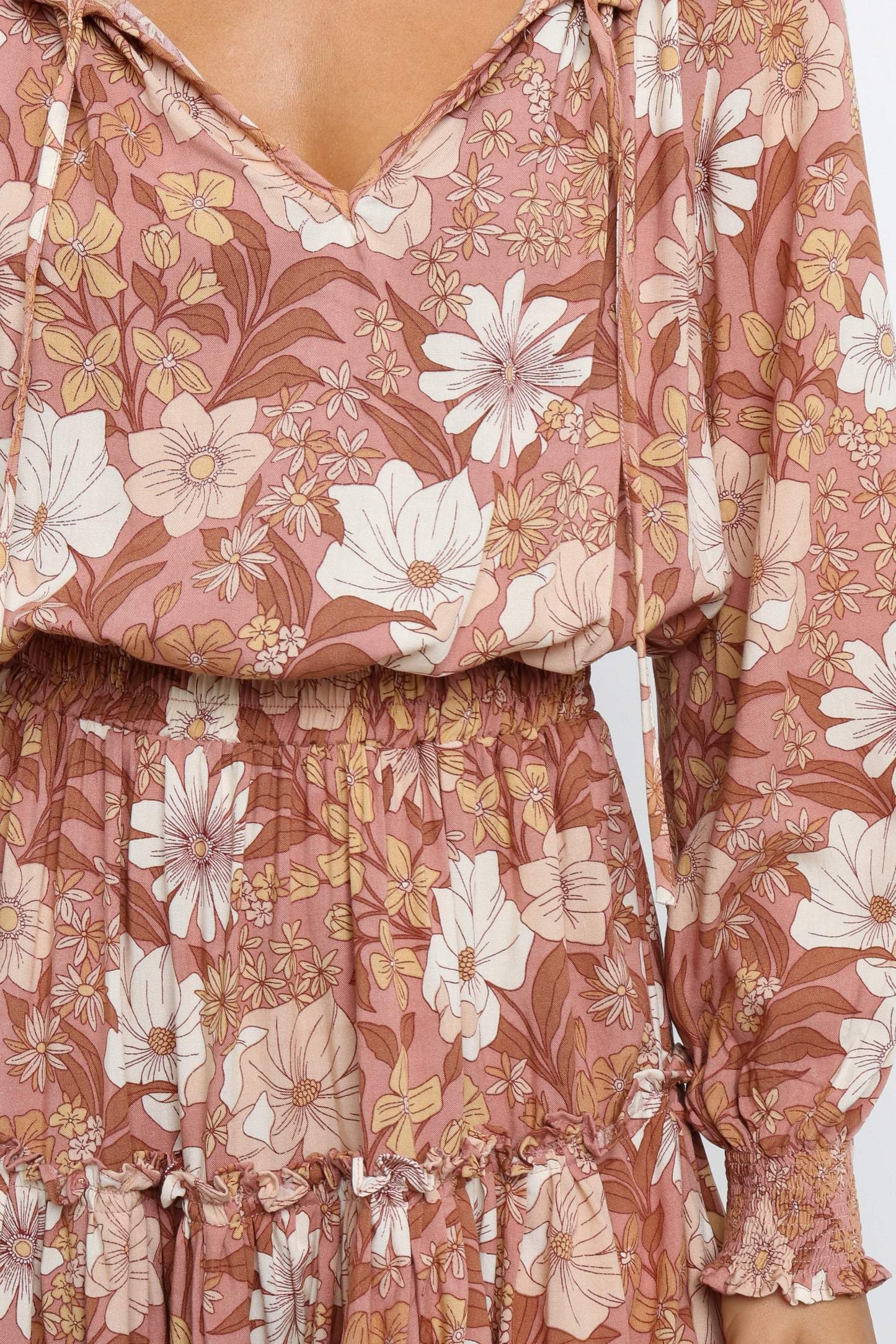 Kealan Dress - Brown-Sunny Prom