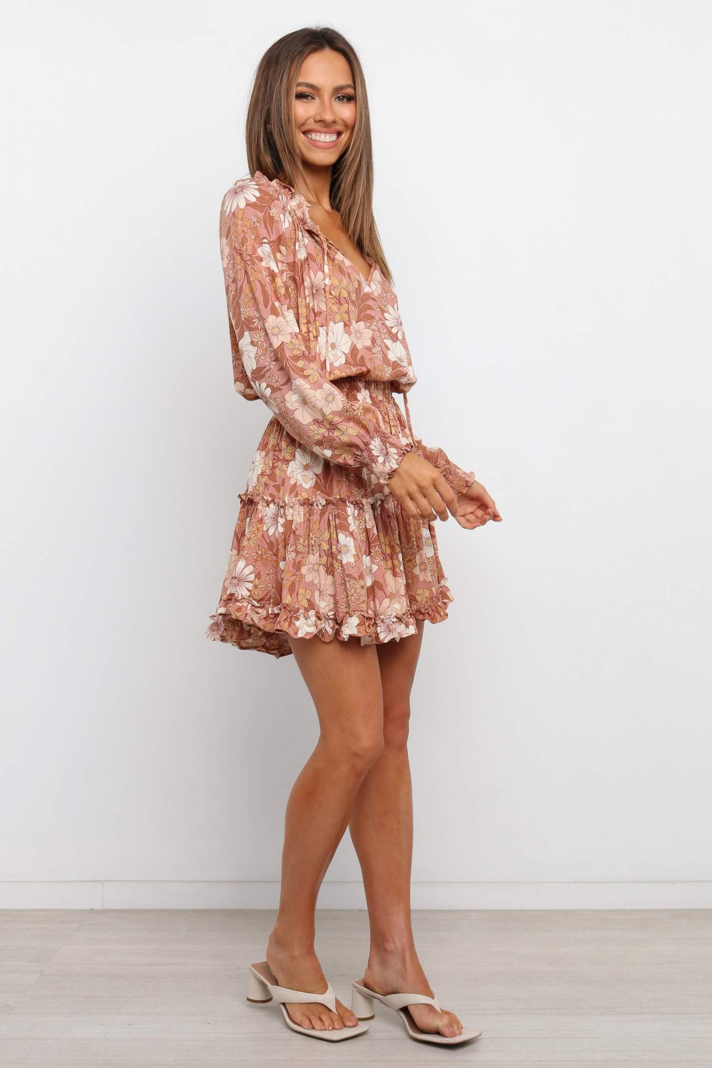 Kealan Dress - Brown-Sunny Prom