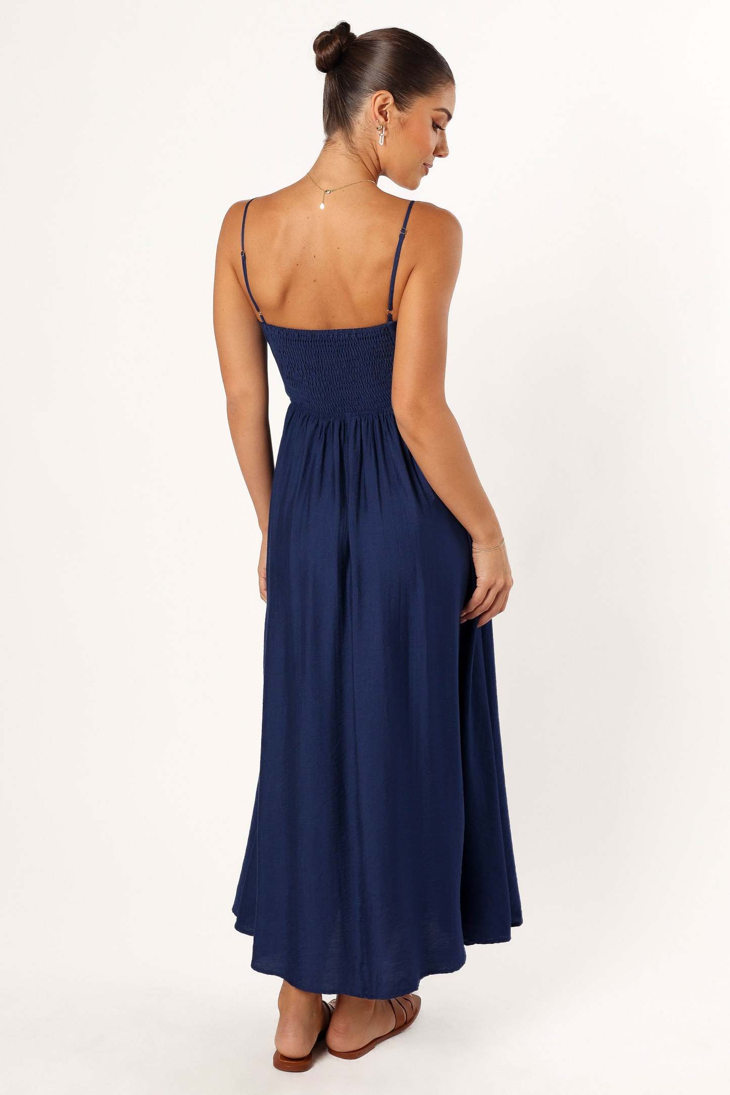 Kelani Luxi Midi Dress - Navy-Sunny Prom