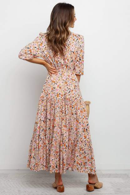 Kelda Dress - Beige-Sunny Prom