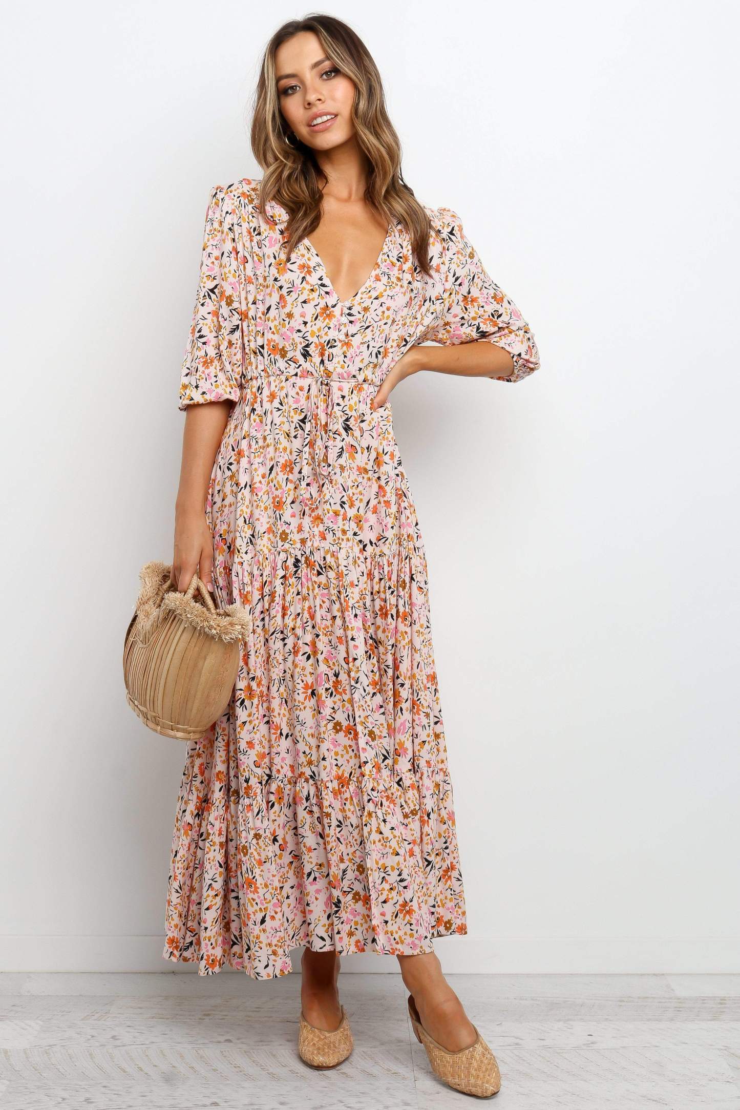 Kelda Dress - Beige-Sunny Prom