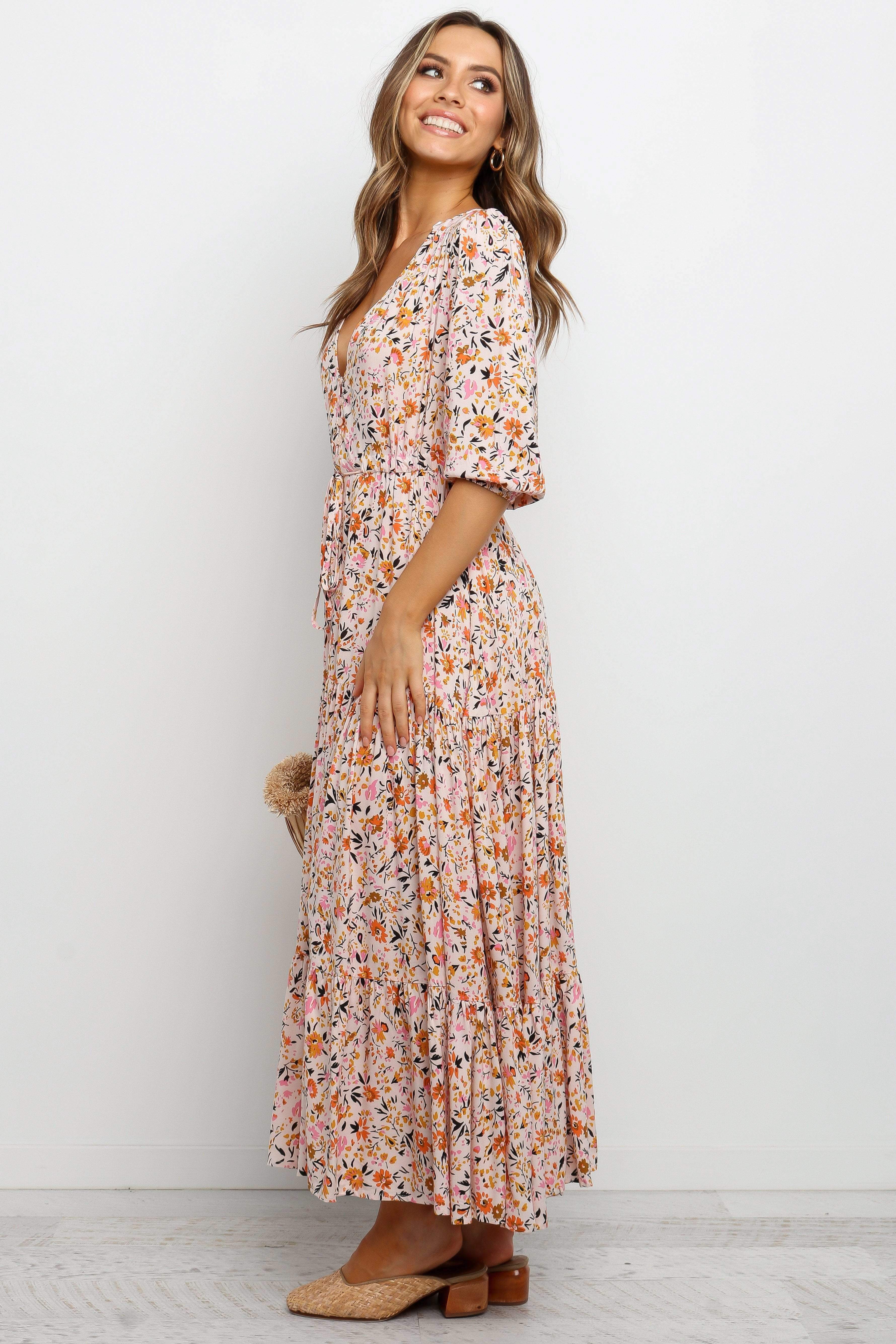 Kelda Dress - Beige-Sunny Prom