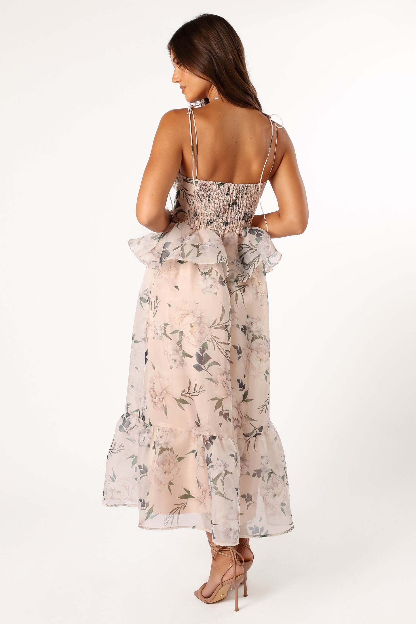 Kennie Midi Dress - Pink Floral-Sunny Prom