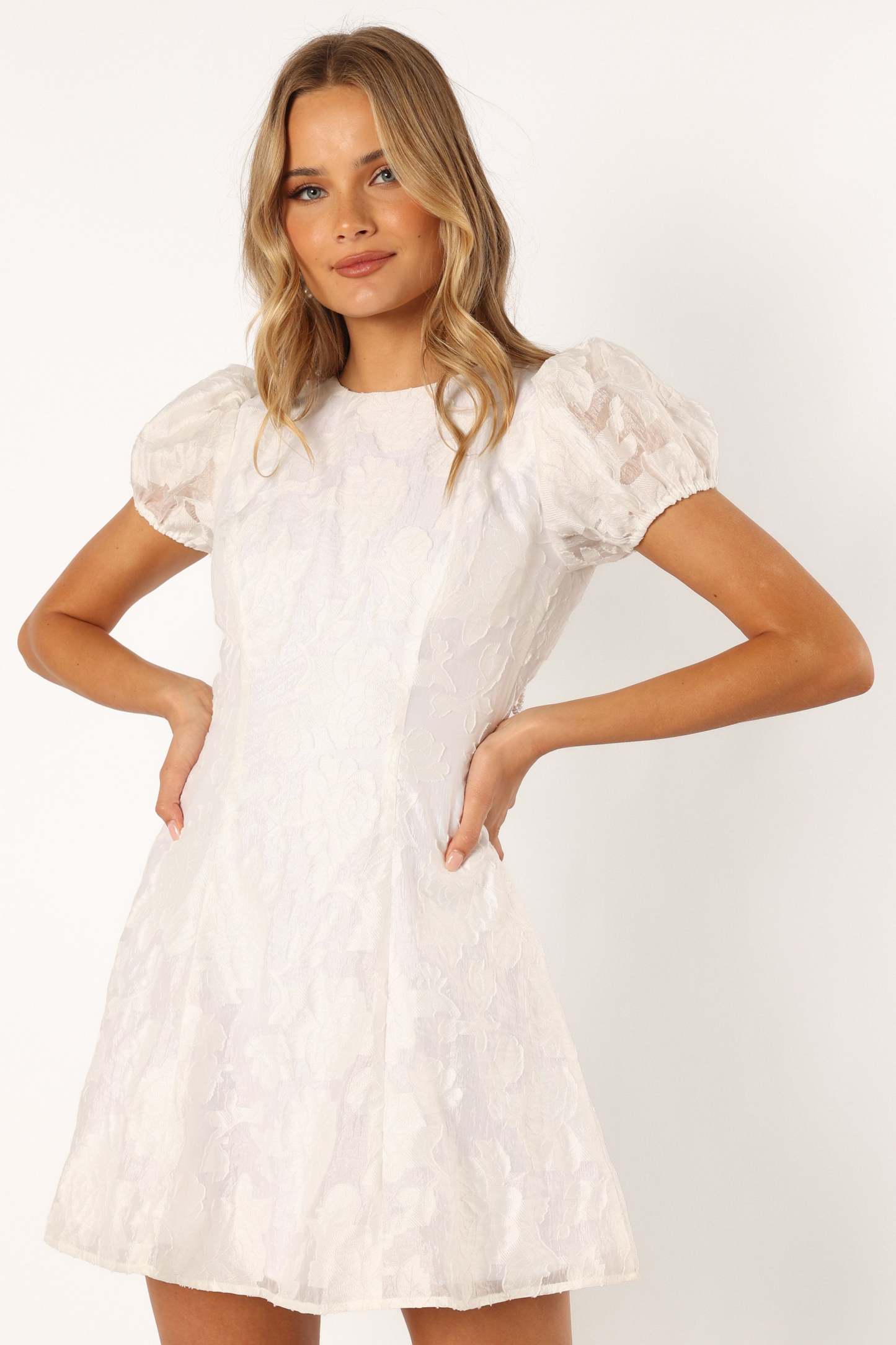 Kimmy Backless Mini Dress - White-Sunny Prom