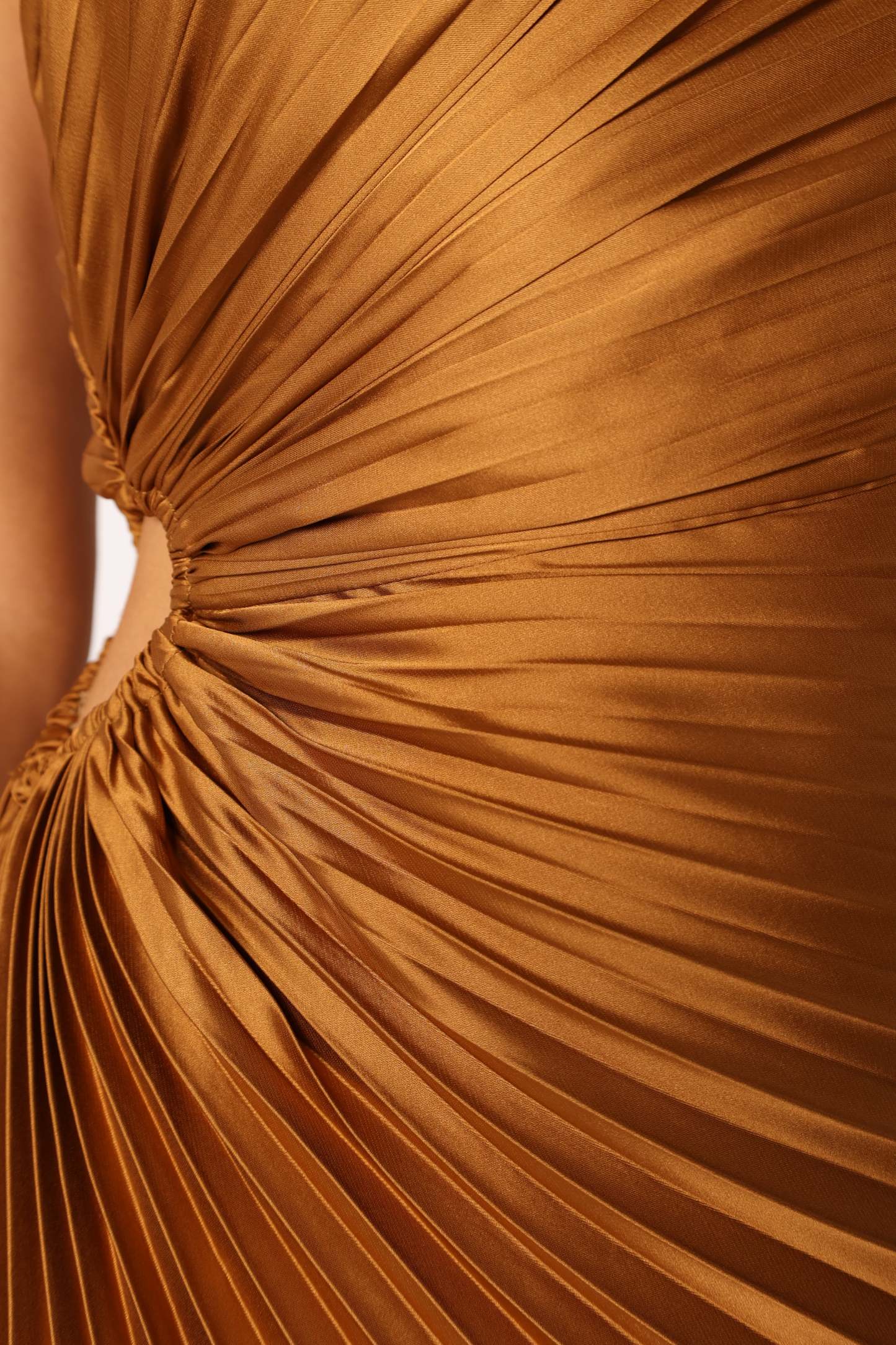 Kleo One Shoulder Maxi Dress - Golden Ochre-Sunny Prom
