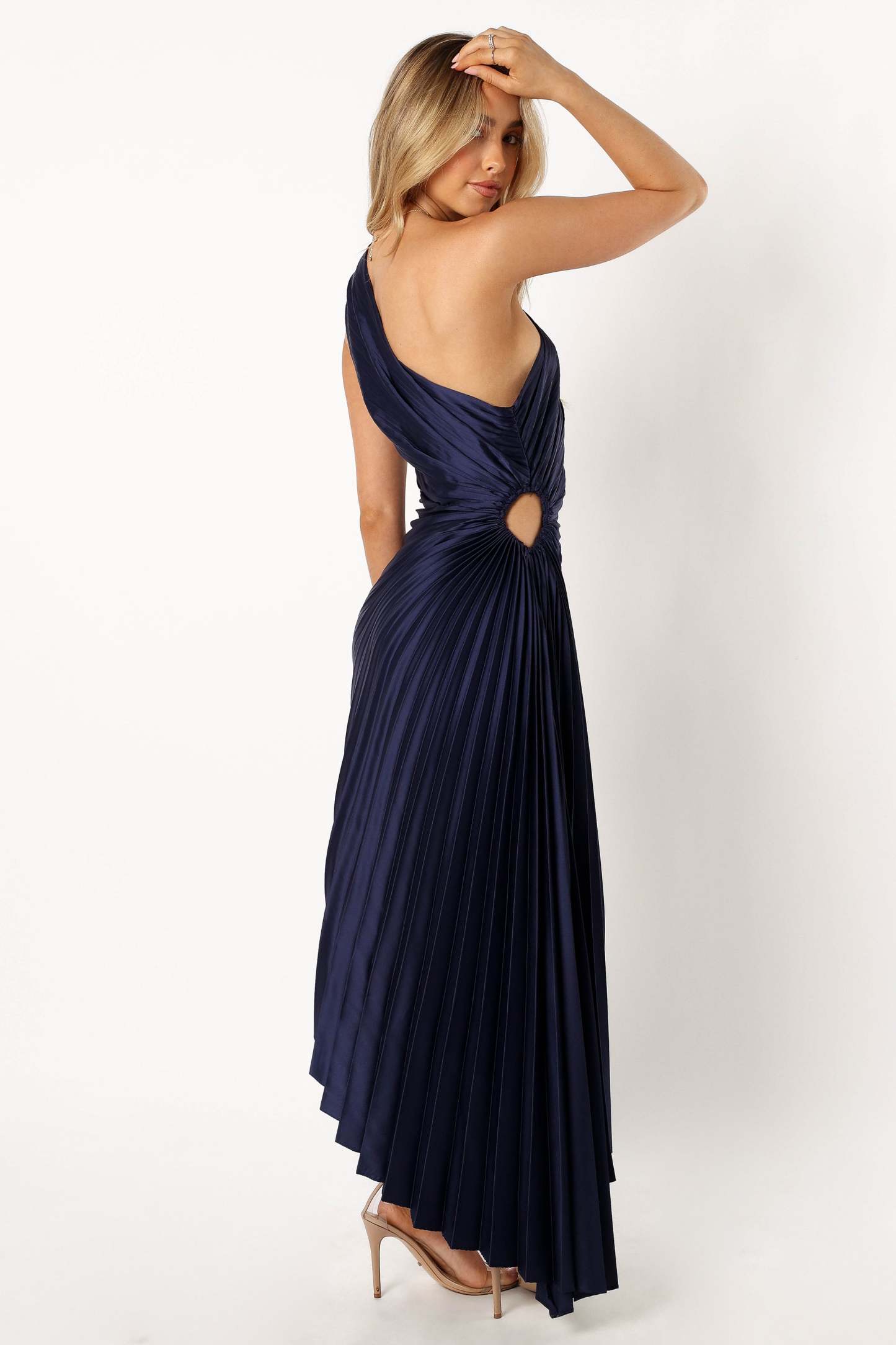Kleo One Shoulder Maxi Dress - Navy-Sunny Prom