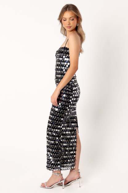 Lacanza Maxi Dress - Black-Sunny Prom