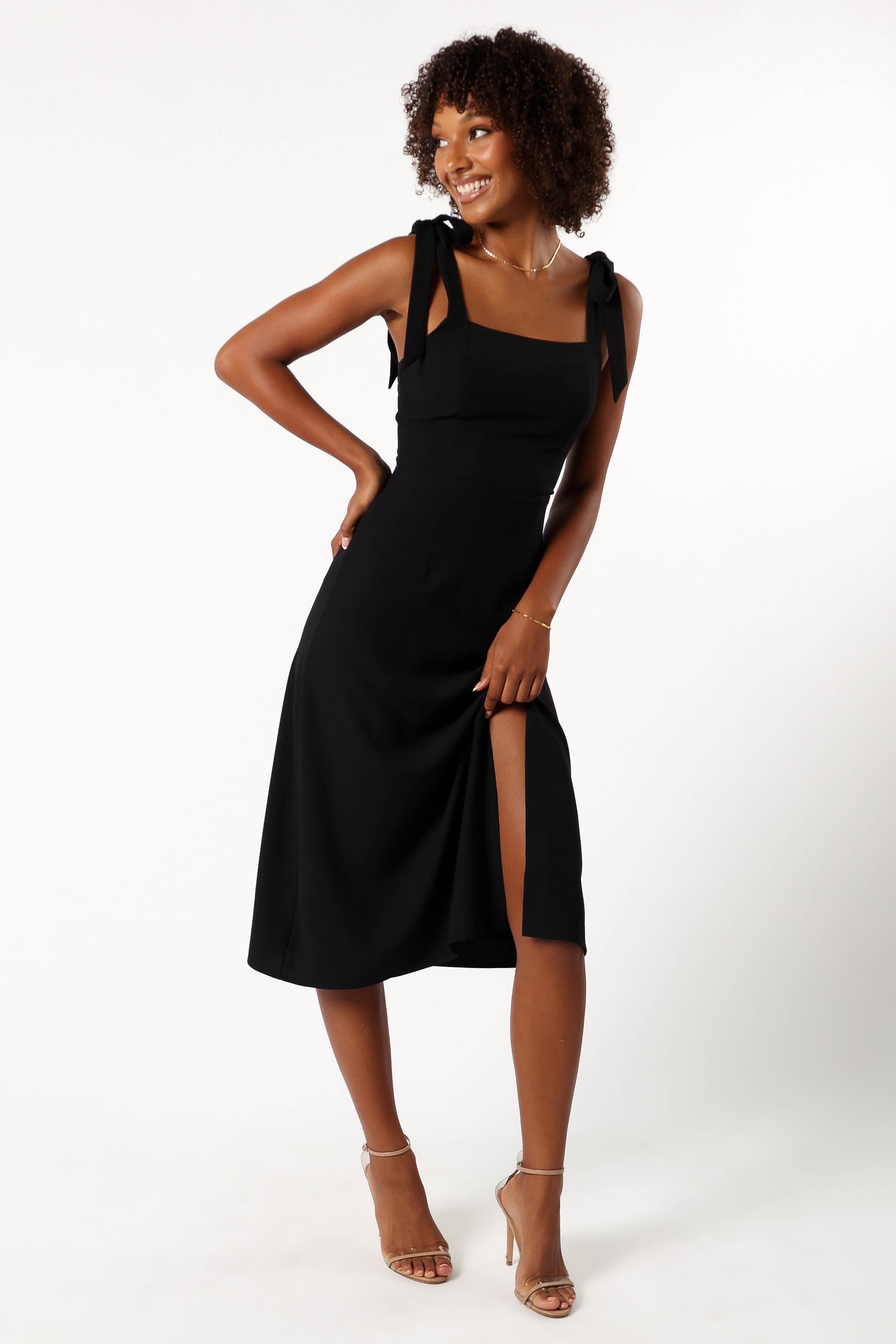 Laurel Dress - Black-Sunny Prom