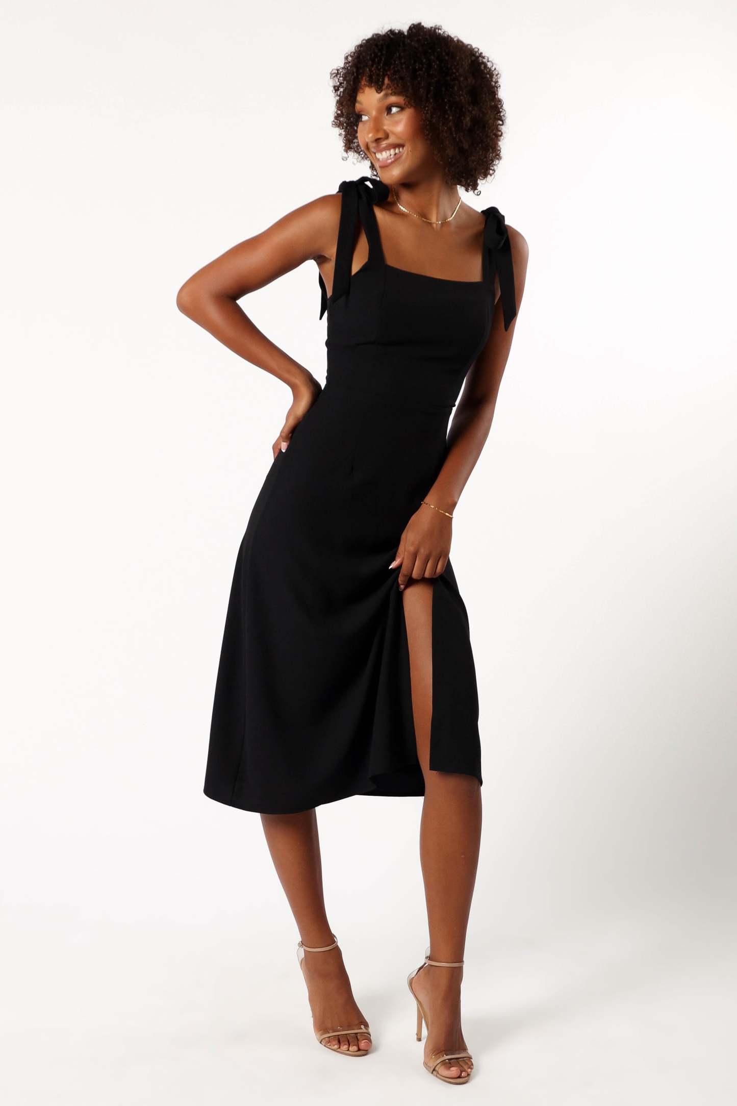 Laurel Dress - Black-Sunny Prom