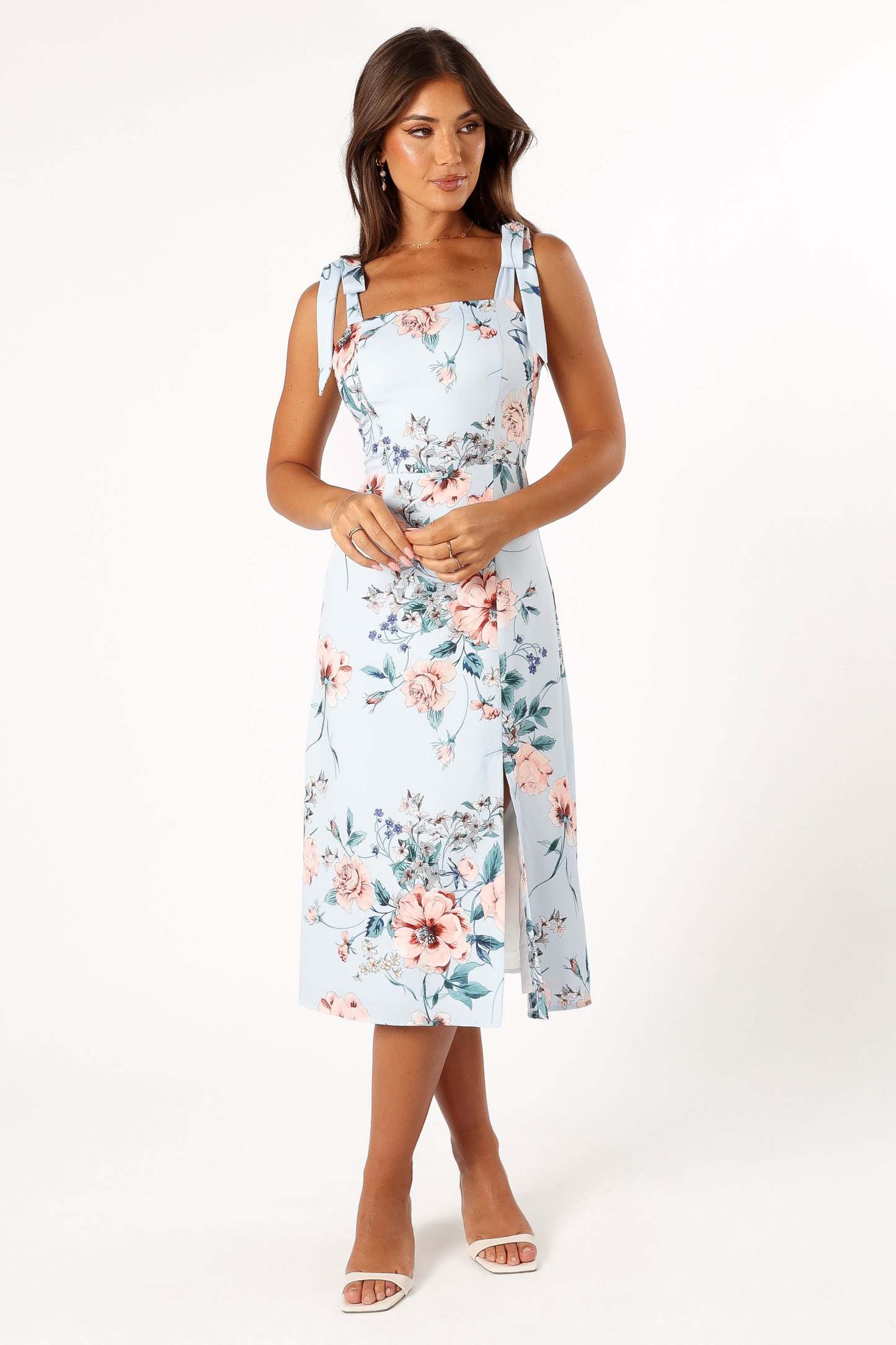 Laurel Dress - Blue Floral-Sunny Prom