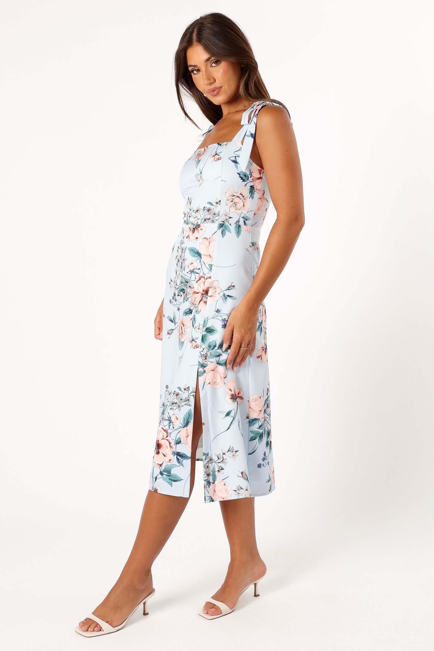 Laurel Dress - Blue Floral-Sunny Prom