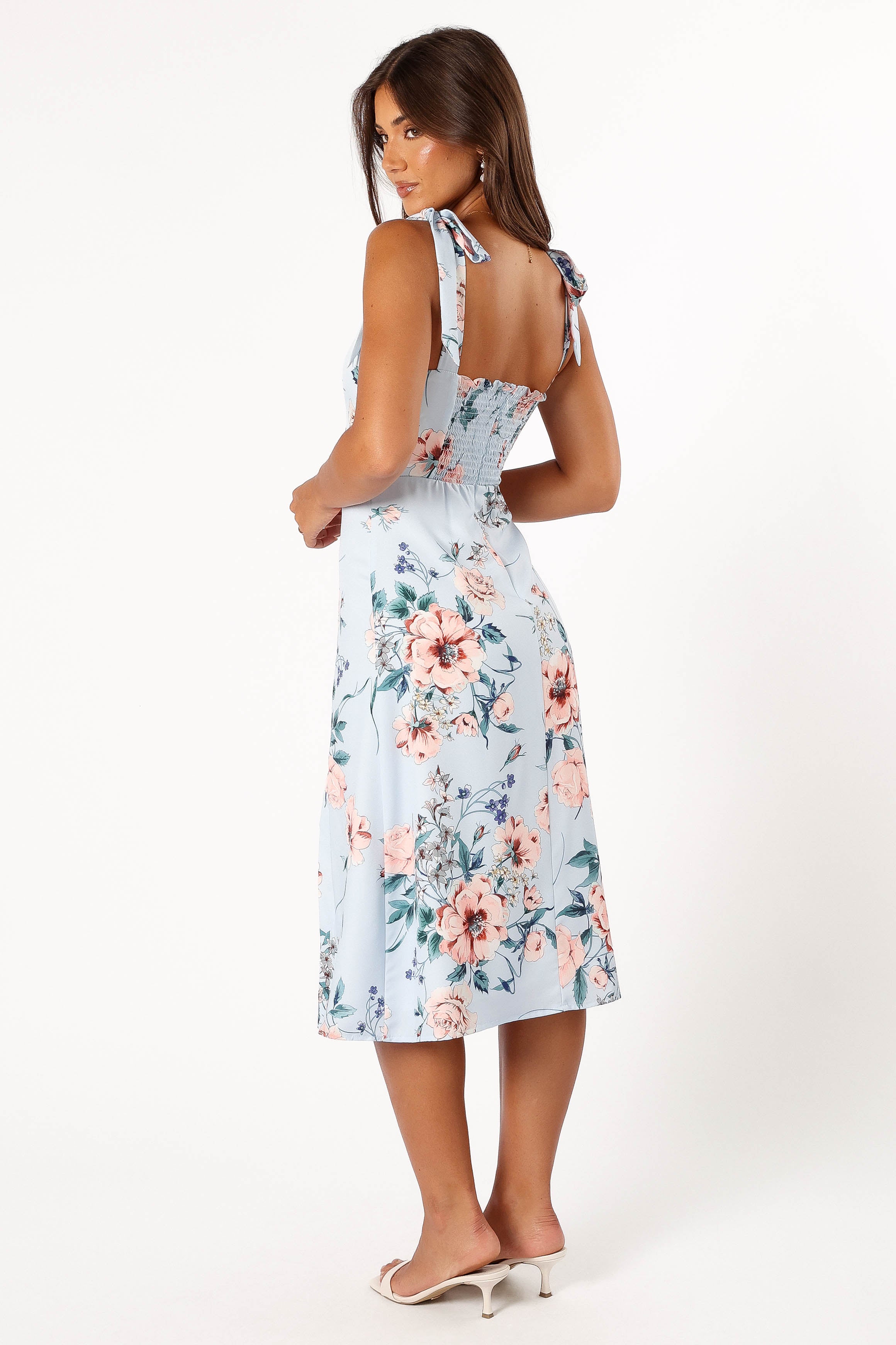 Laurel Dress - Blue Floral-Sunny Prom