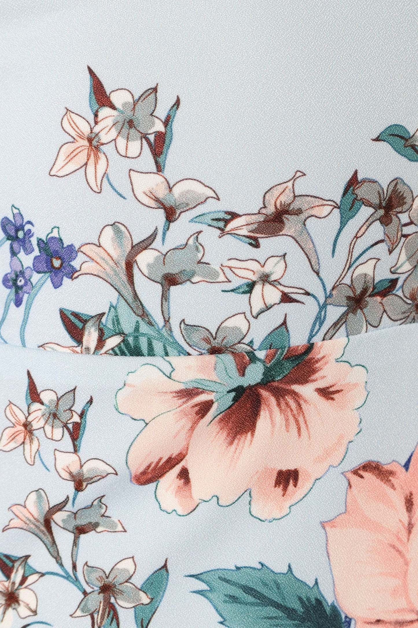 Laurel Dress - Blue Floral-Sunny Prom