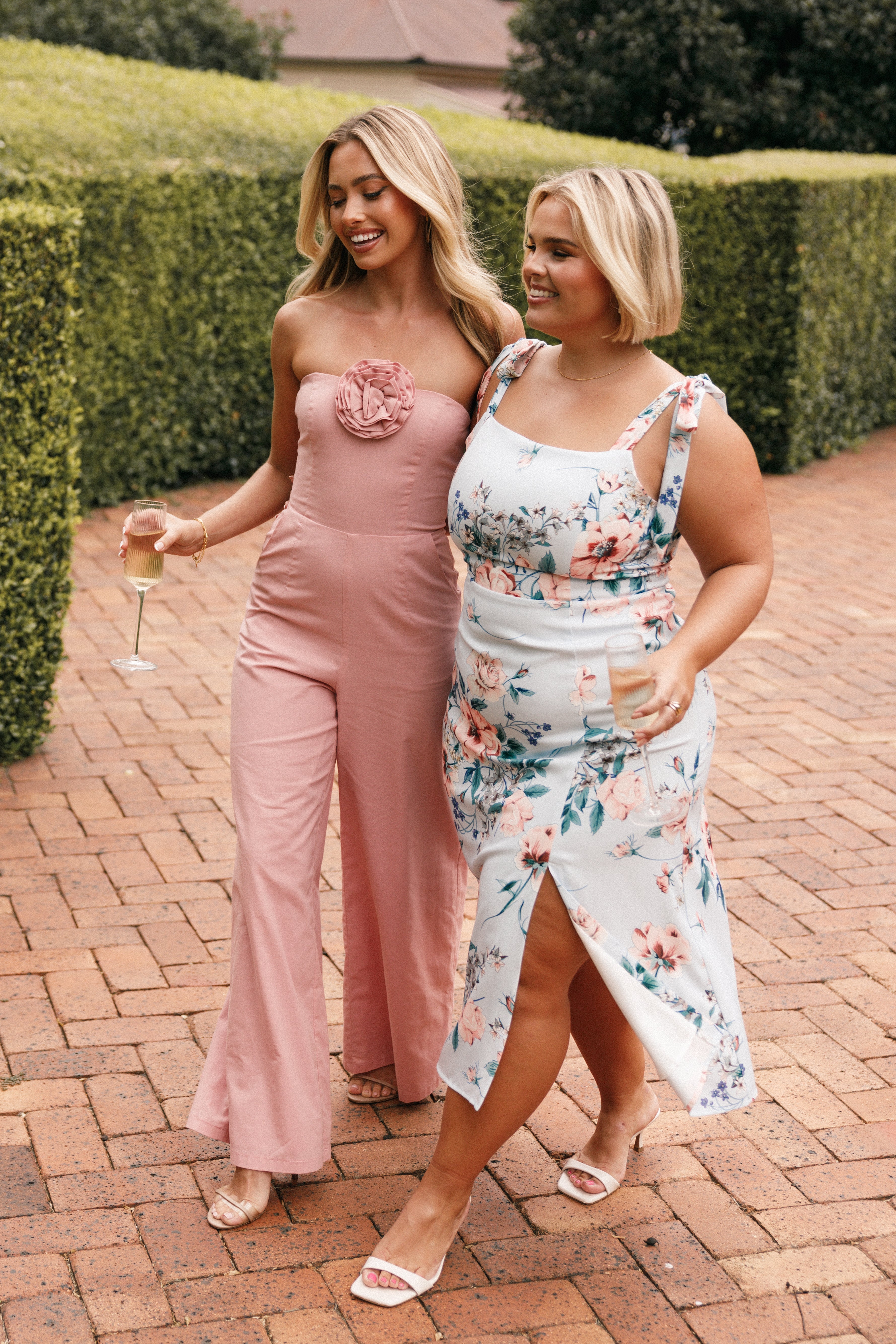 Laurel Dress - Blue Floral-Sunny Prom
