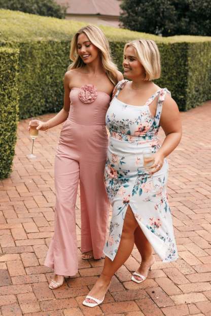Laurel Dress - Blue Floral-Sunny Prom