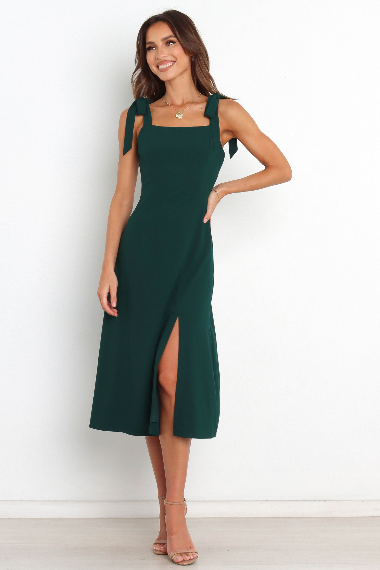 Laurel Dress - Emerald-Sunny Prom