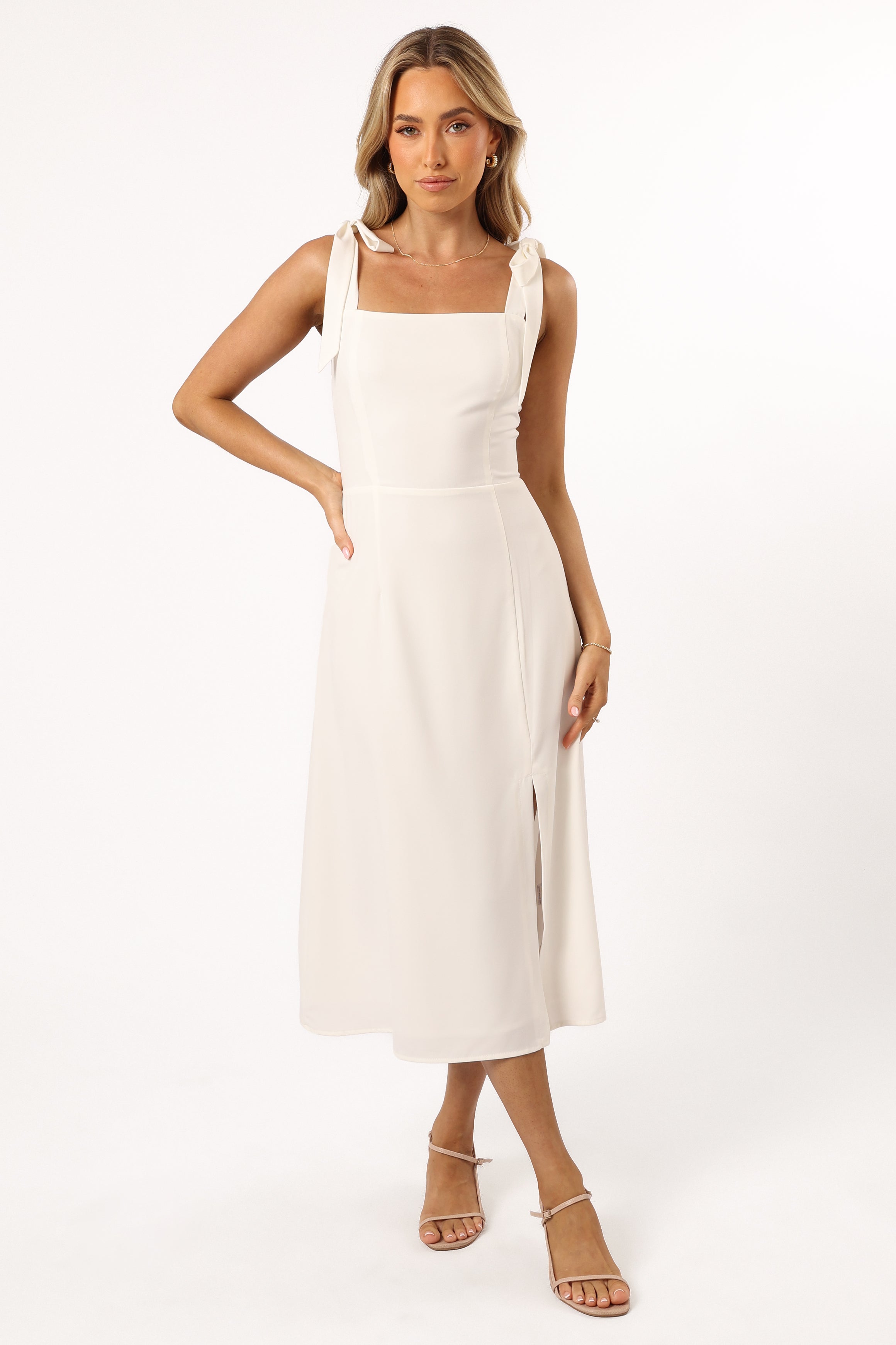 Laurel Dress - White-Sunny Prom