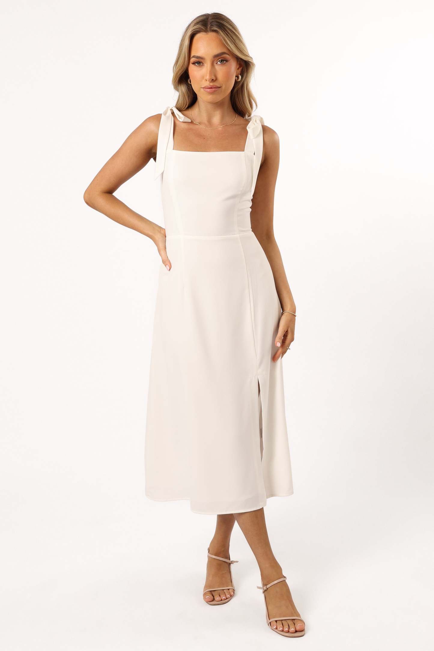 Laurel Dress - White-Sunny Prom