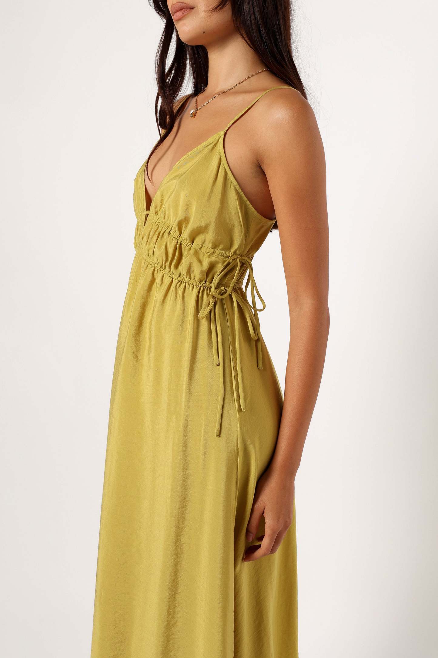 Layton Midi Dress - Olive-Sunny Prom
