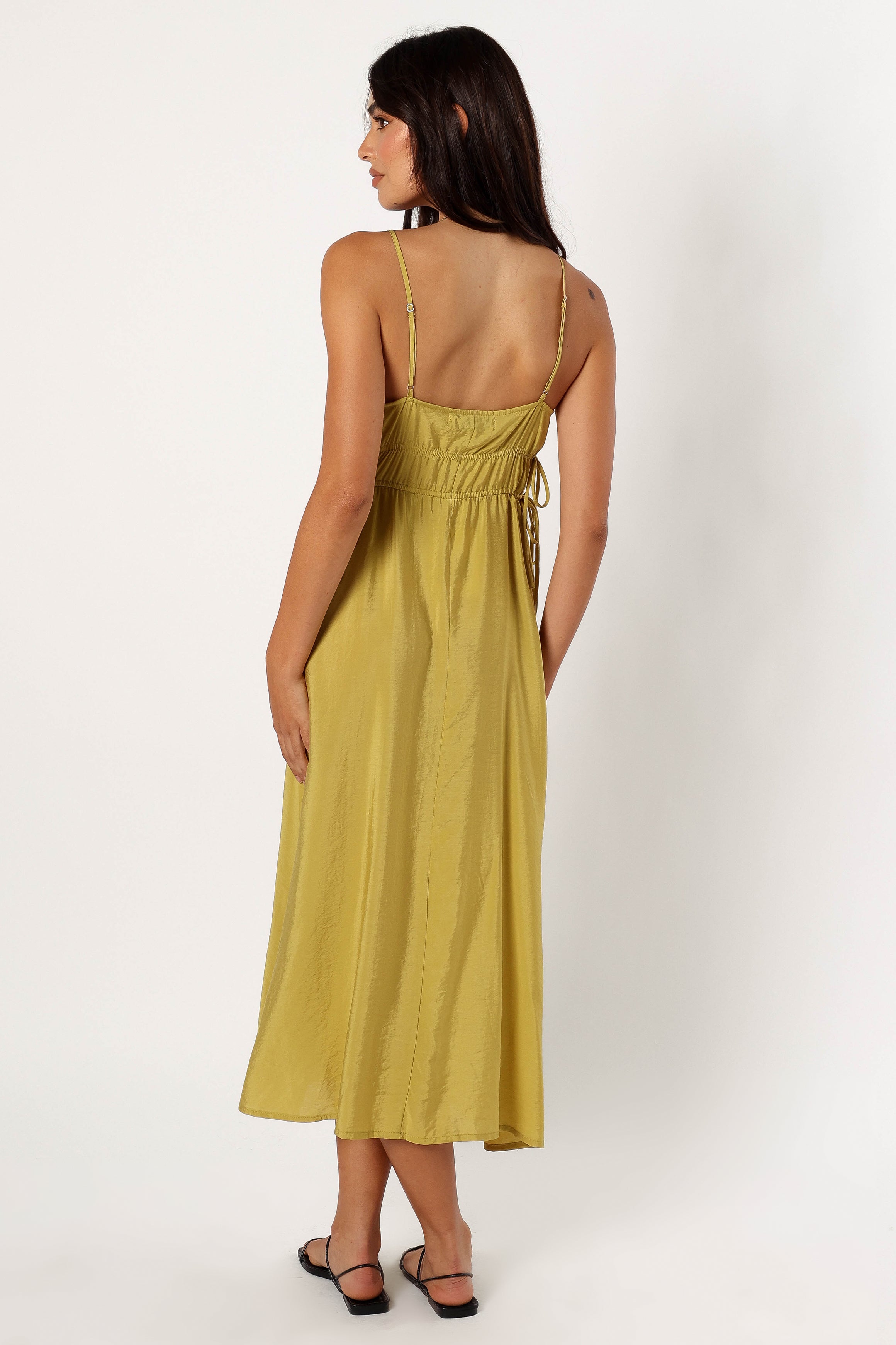 Layton Midi Dress - Olive-Sunny Prom