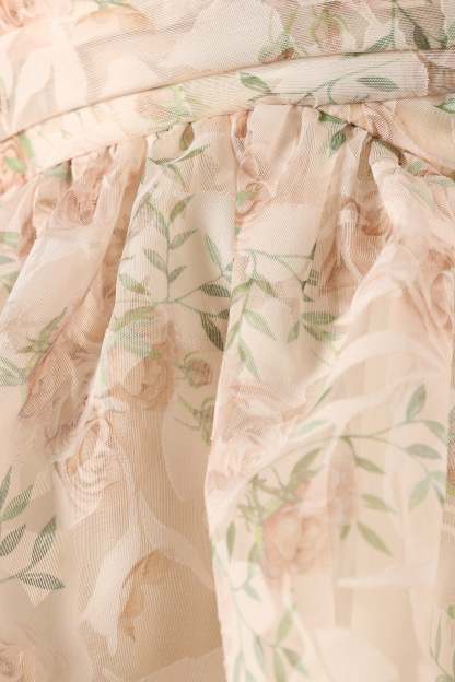 Leanna Tiered Mini Dress - Rose Floral-Sunny Prom