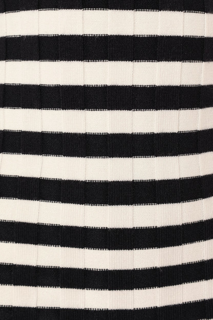 Ledger Midi Dress - Navy Stripe-Sunny Prom