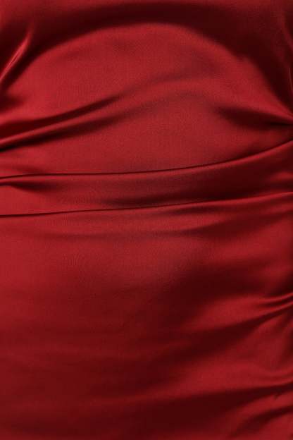 Lee Strapless Midi Dress - Wine-Sunny Prom
