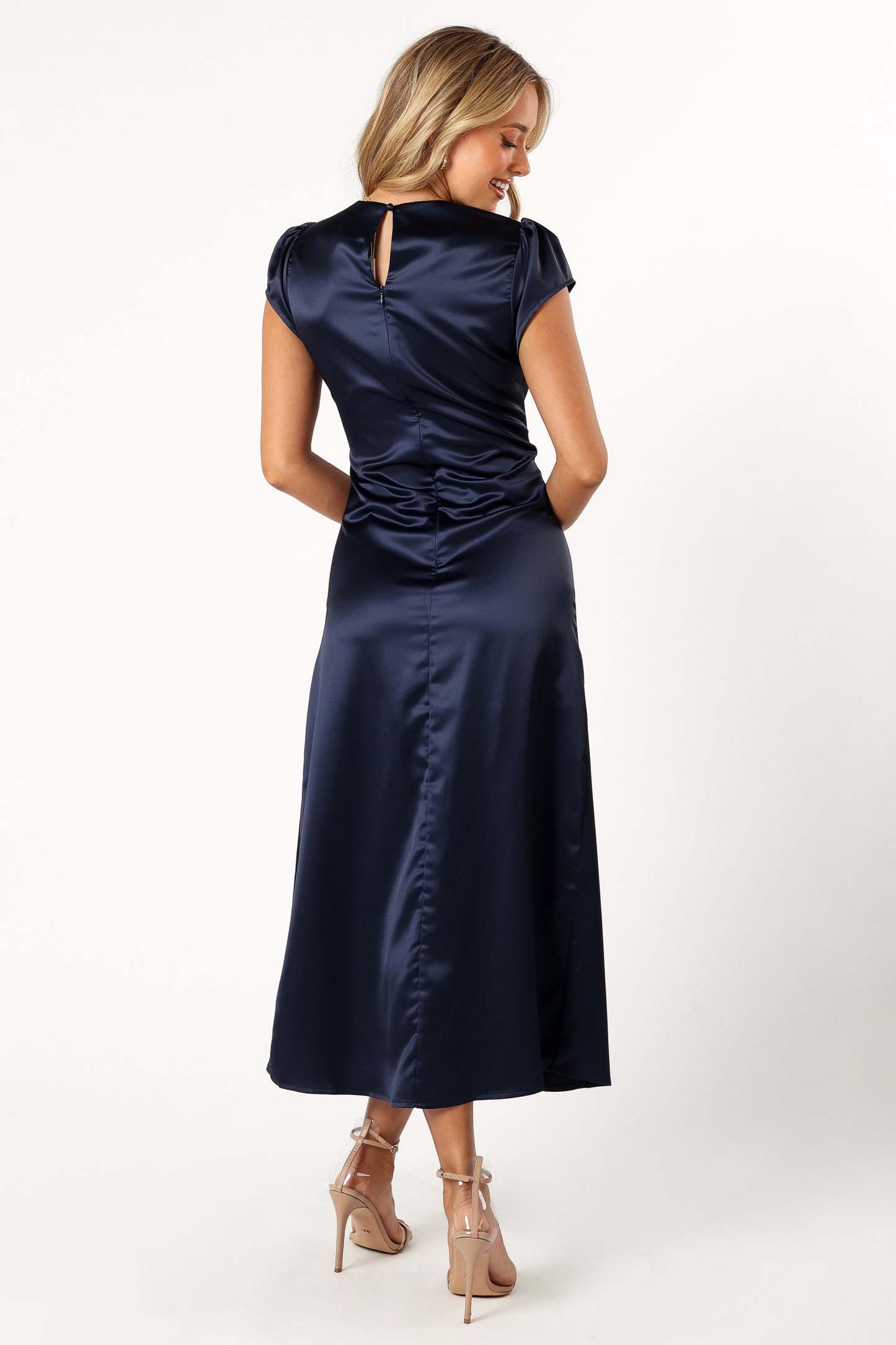 Lisbeth Midi Dress - Navy-Sunny Prom
