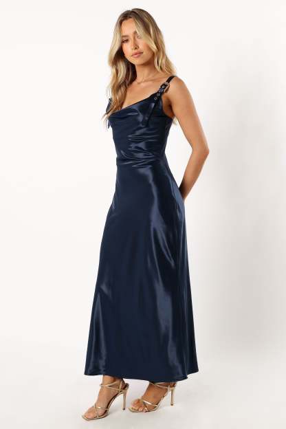 Loxana Midi Dress - Midnight-Sunny Prom