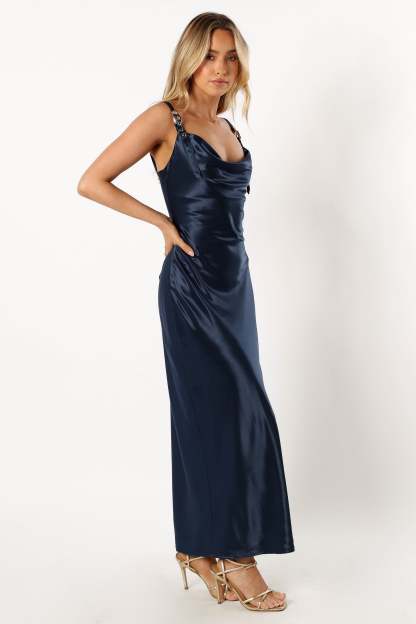 Loxana Midi Dress - Midnight-Sunny Prom