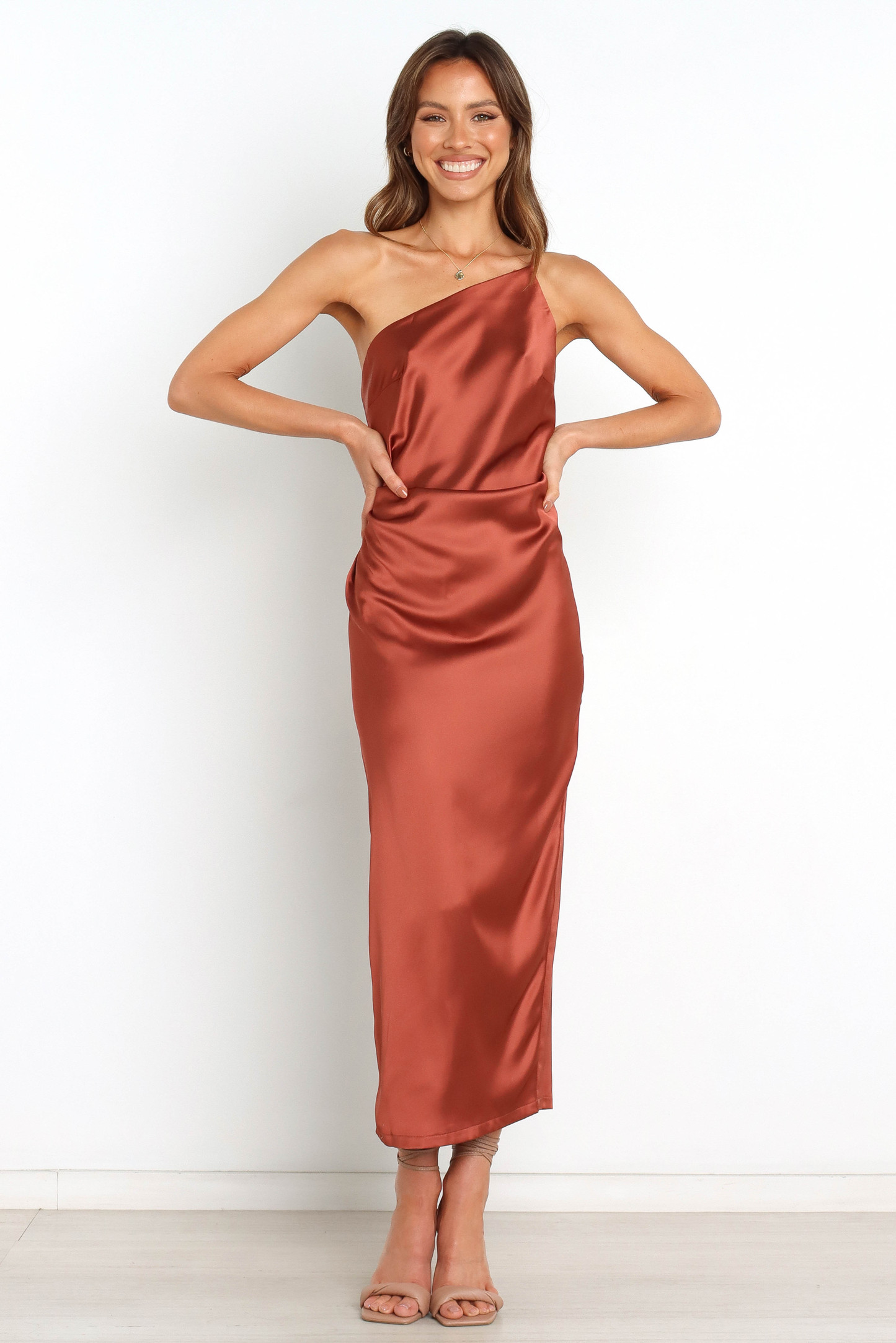 Luella Dress - Rust-Sunny Prom