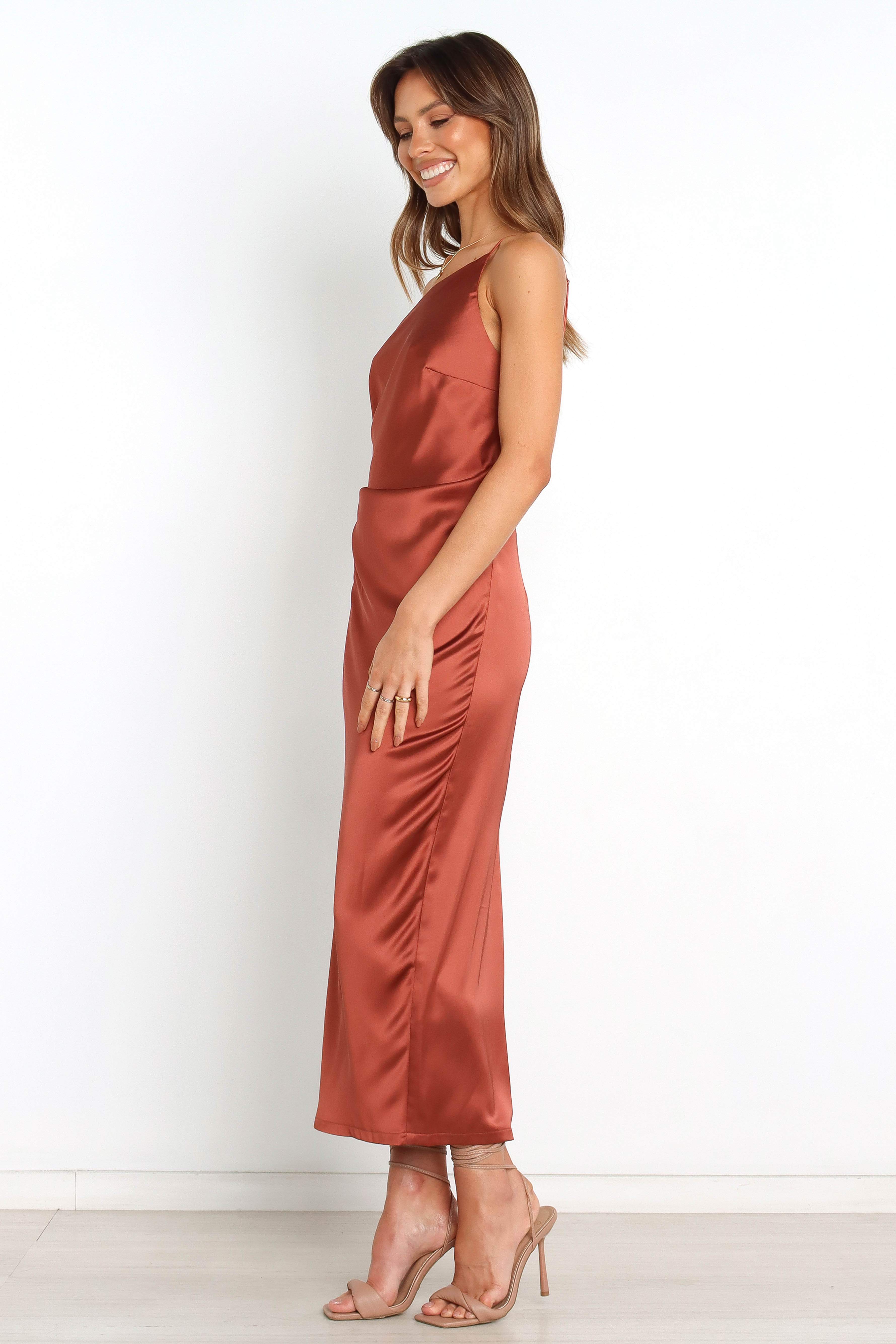 Luella Dress - Rust-Sunny Prom