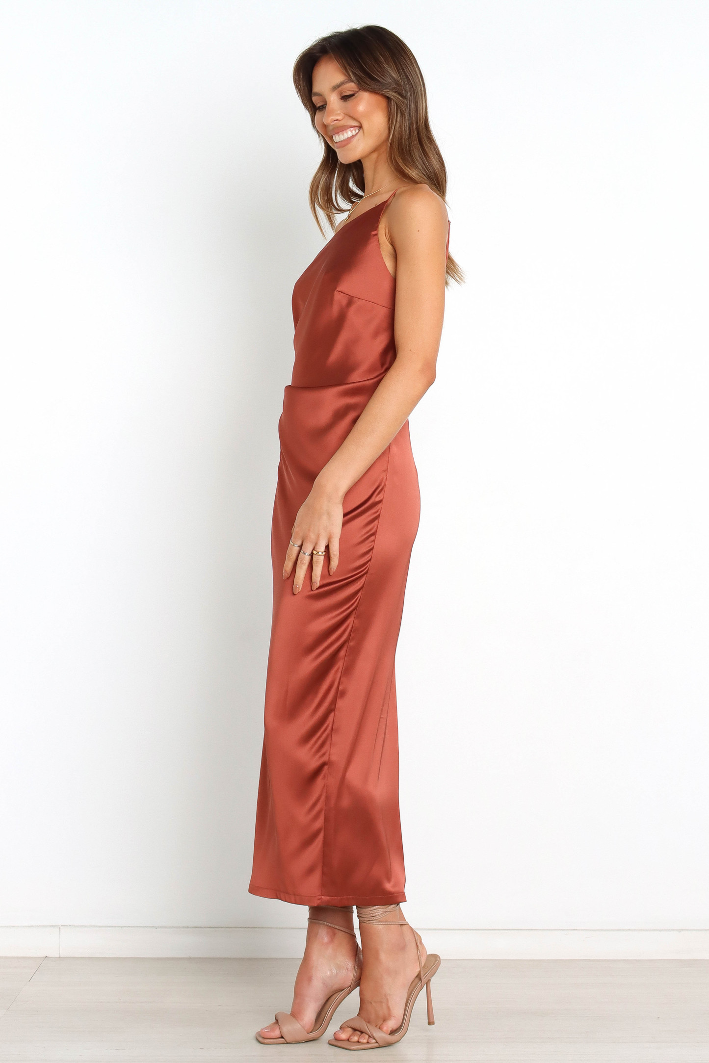 Luella Dress - Rust-Sunny Prom