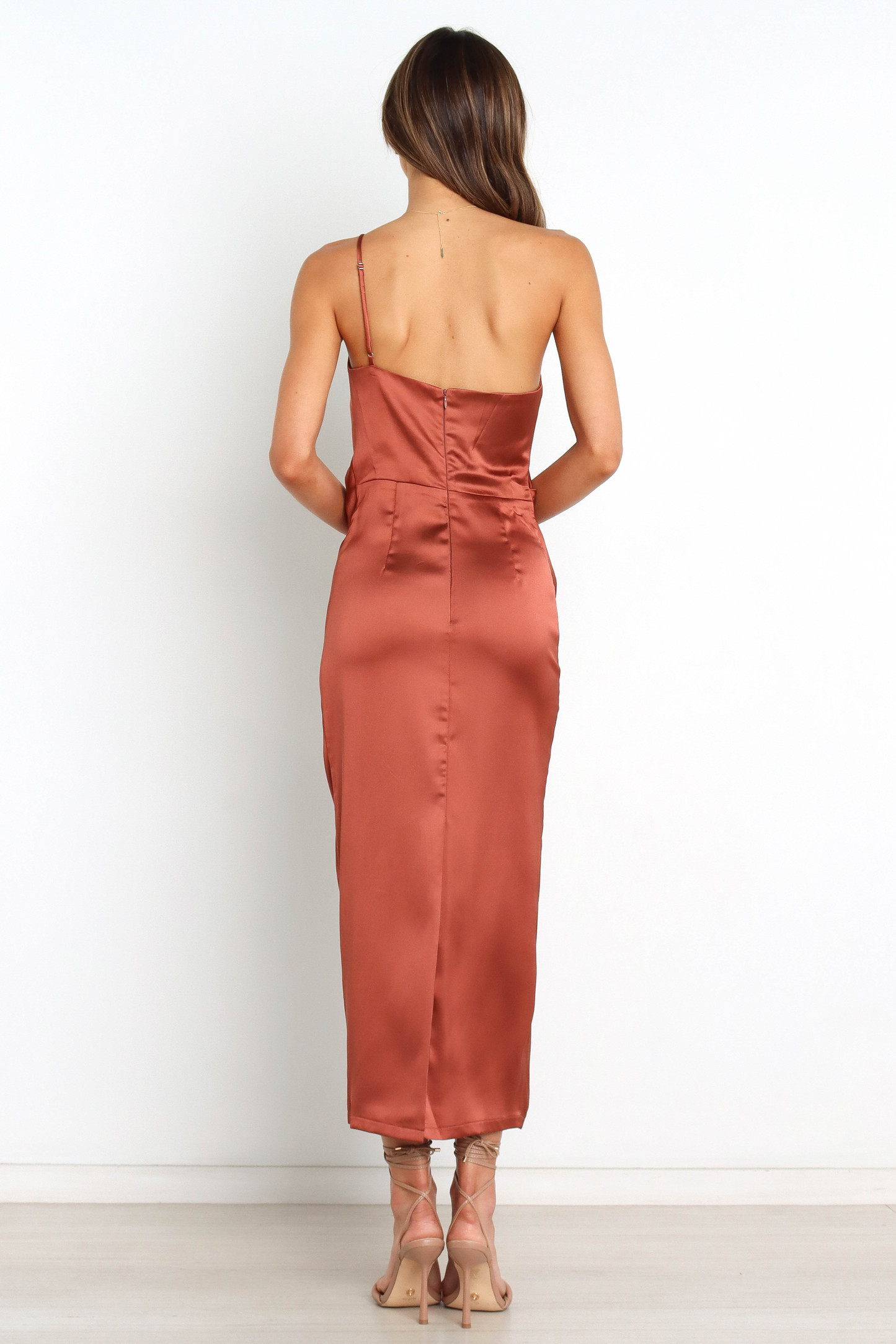 Luella Dress - Rust-Sunny Prom
