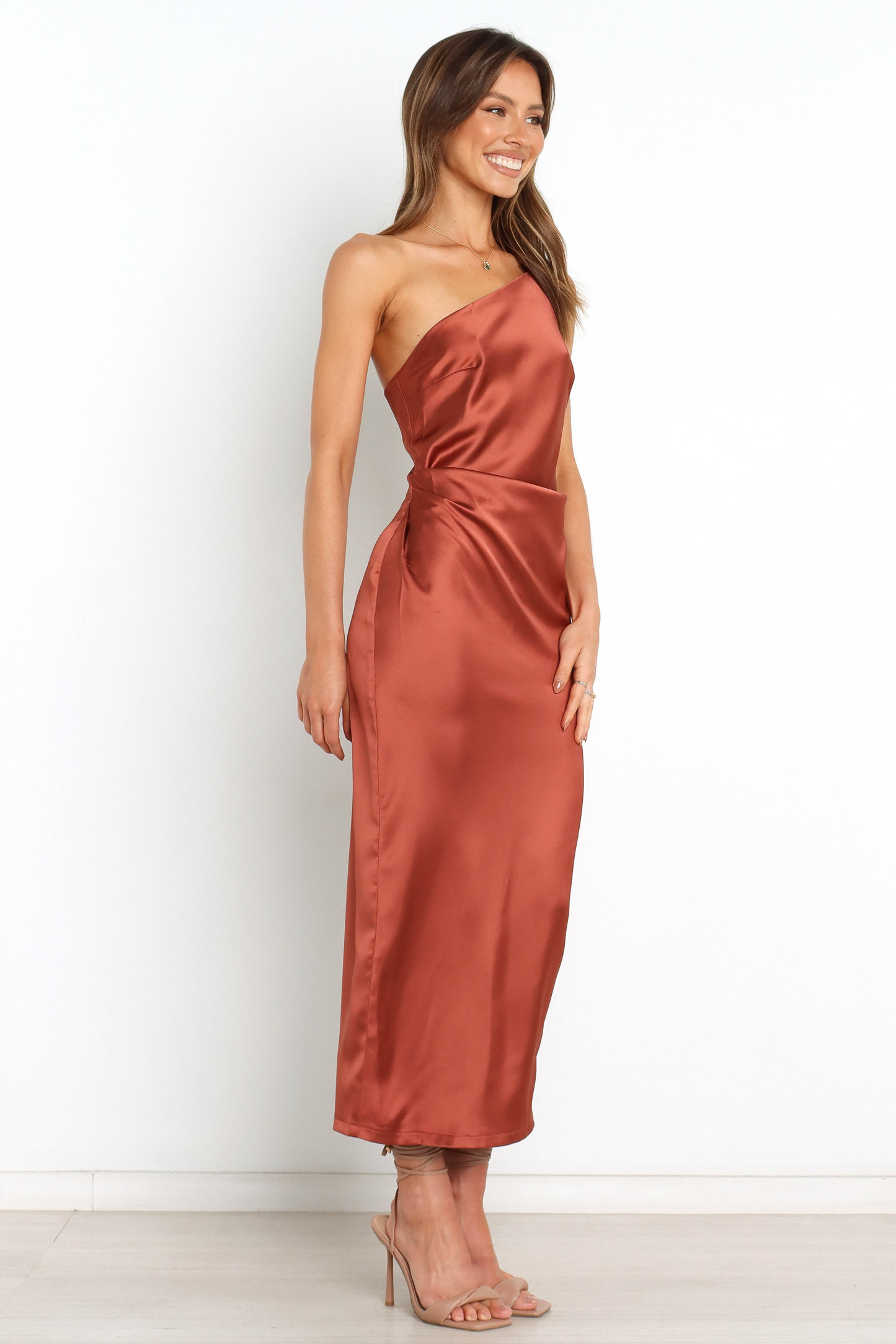 Luella Dress - Rust-Sunny Prom
