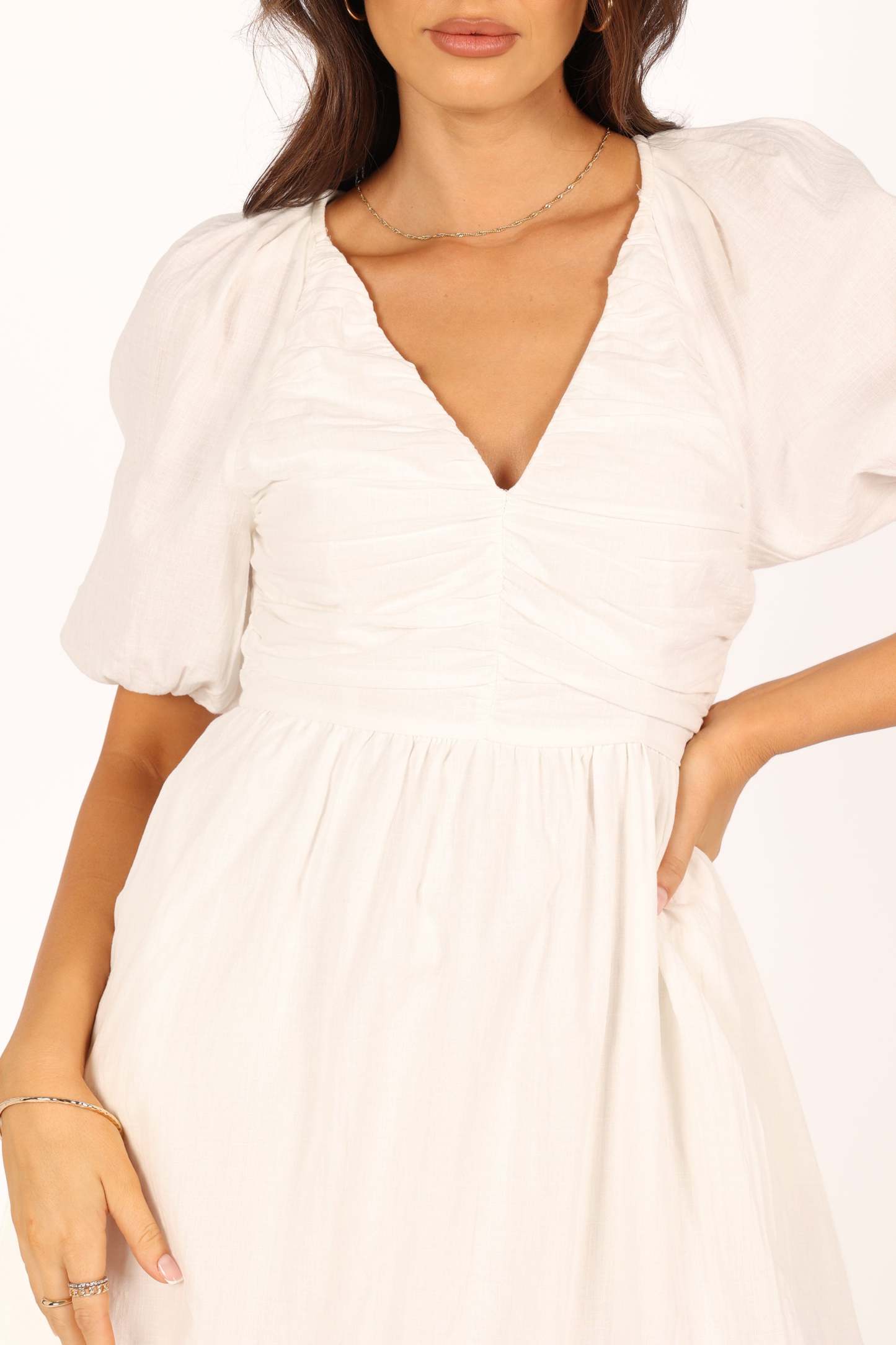 Lulee Mini Dress - White-Sunny Prom