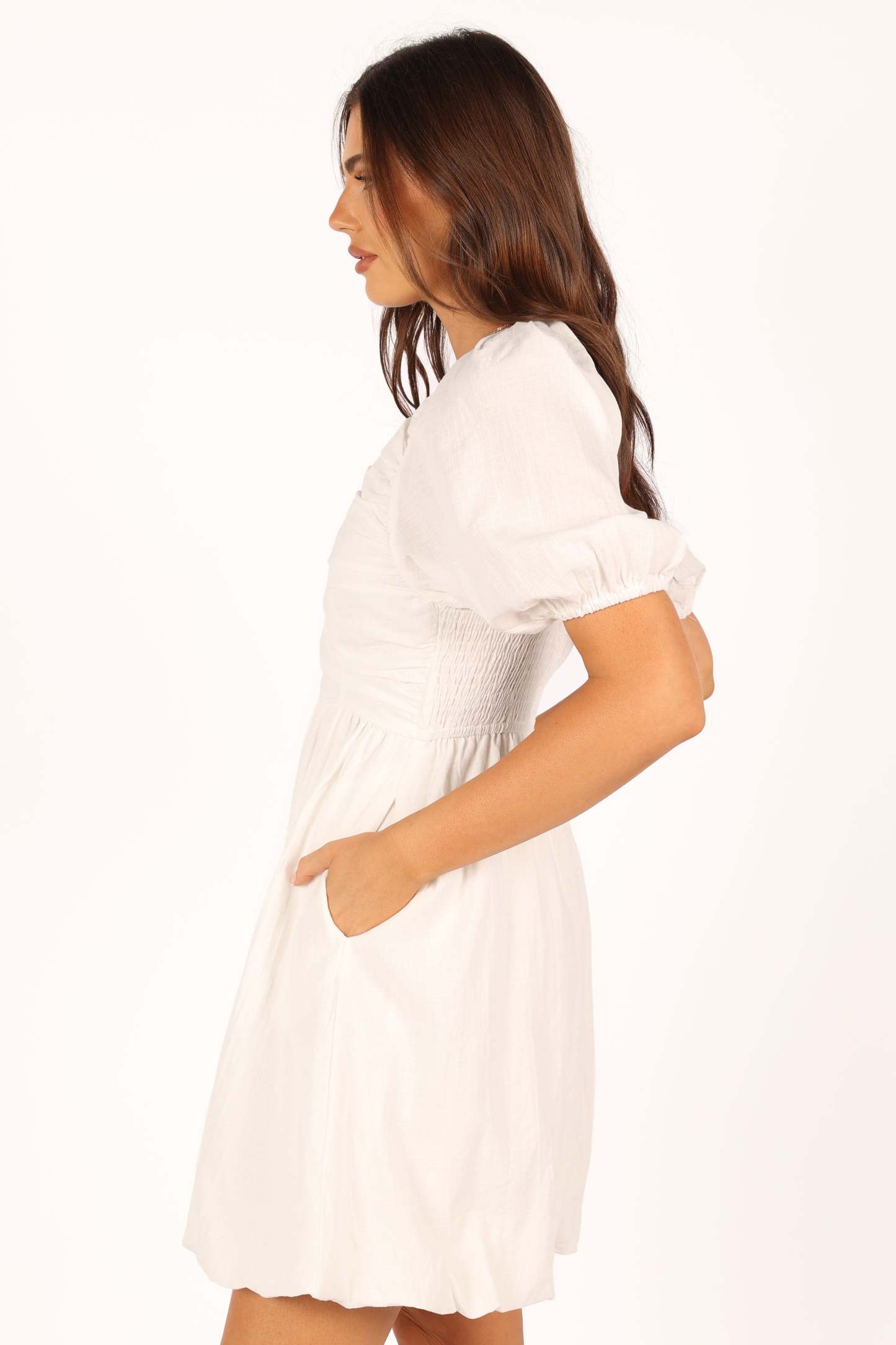 Lulee Mini Dress - White-Sunny Prom