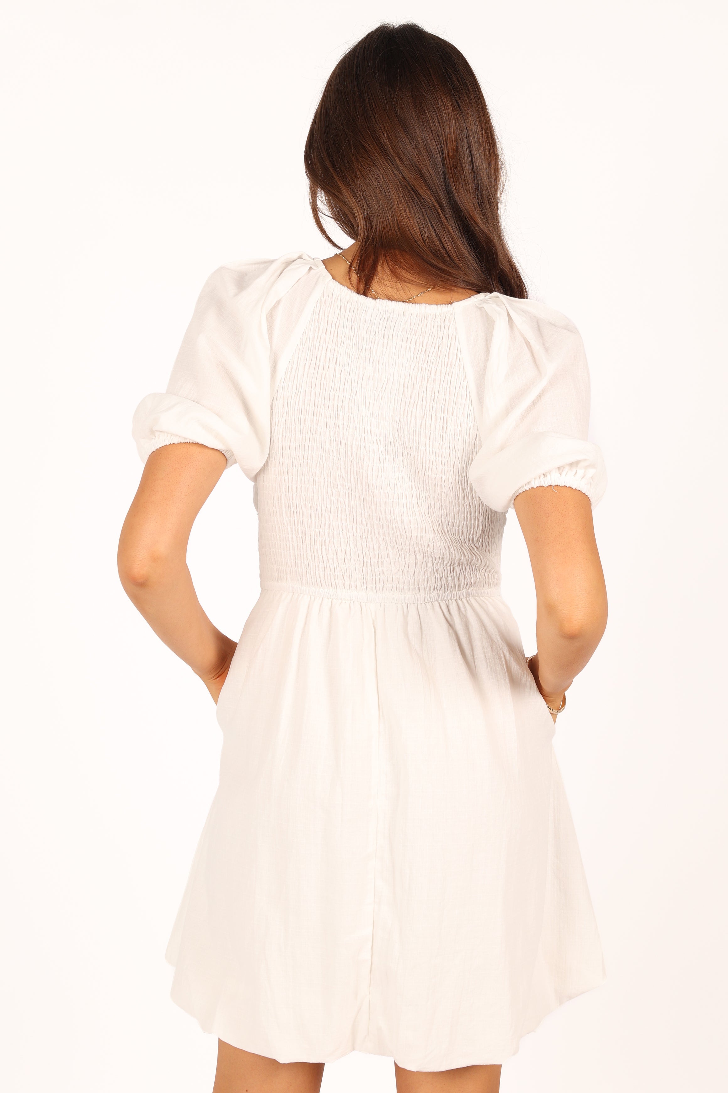 Lulee Mini Dress - White-Sunny Prom